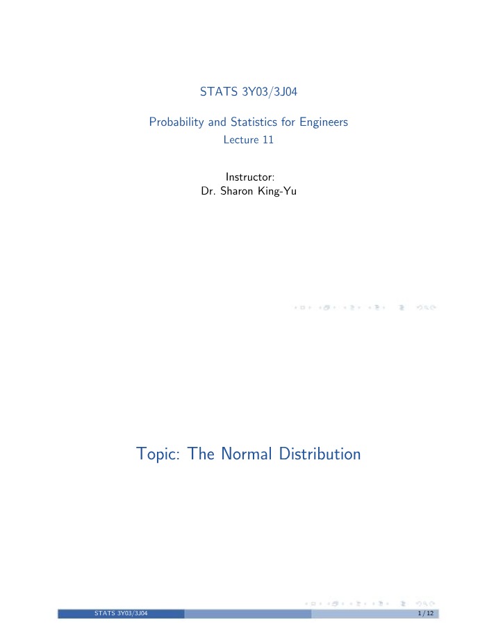 The Normal Distribution - Shape and Properties
