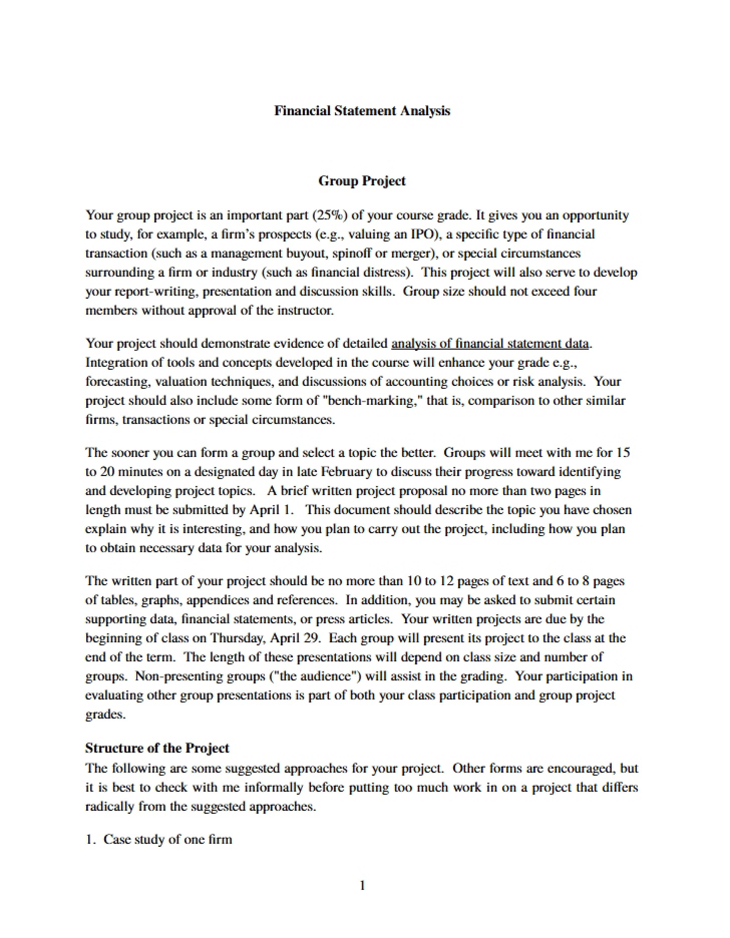Analyzing Financial Statements