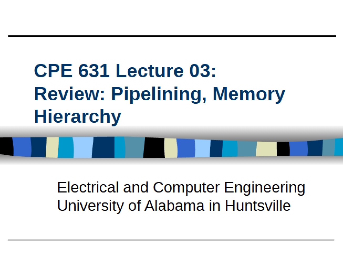 Memory Hierarchy and Pipelining