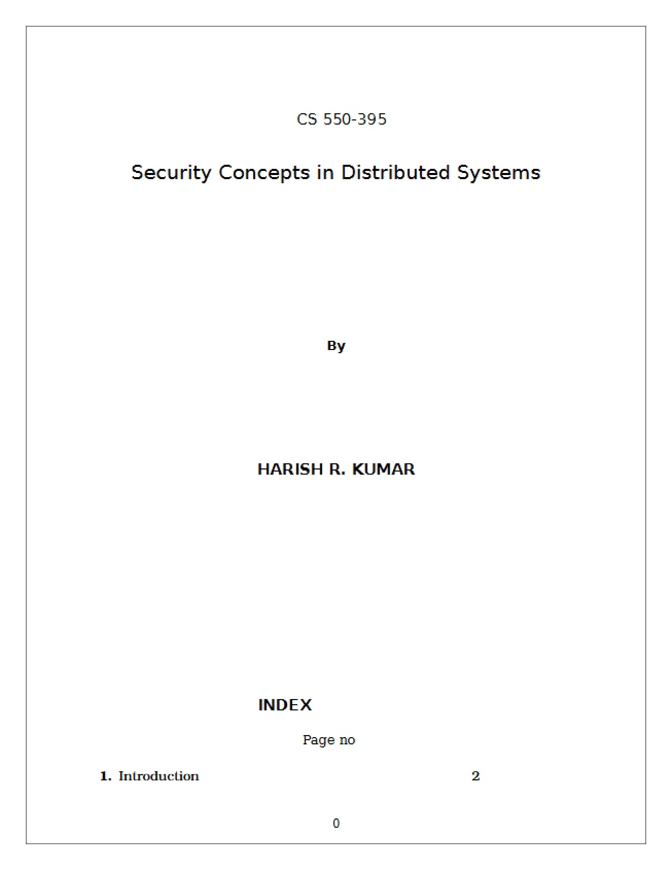 Distributed Systems Security Concepts