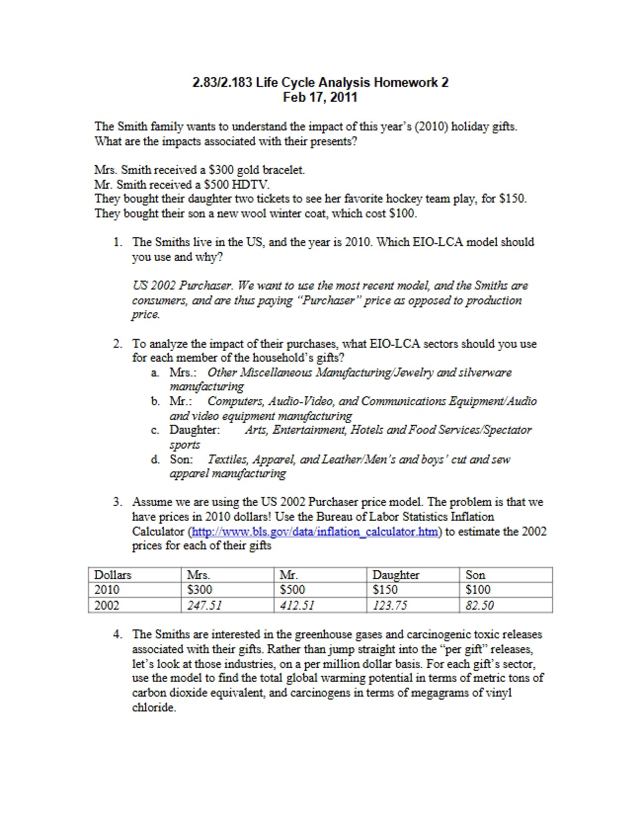 Second Homework Assignment