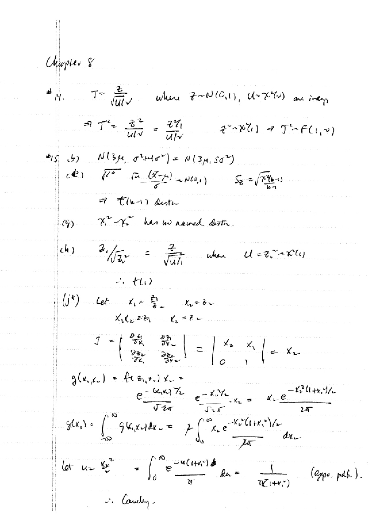 Solutions for Homework 2