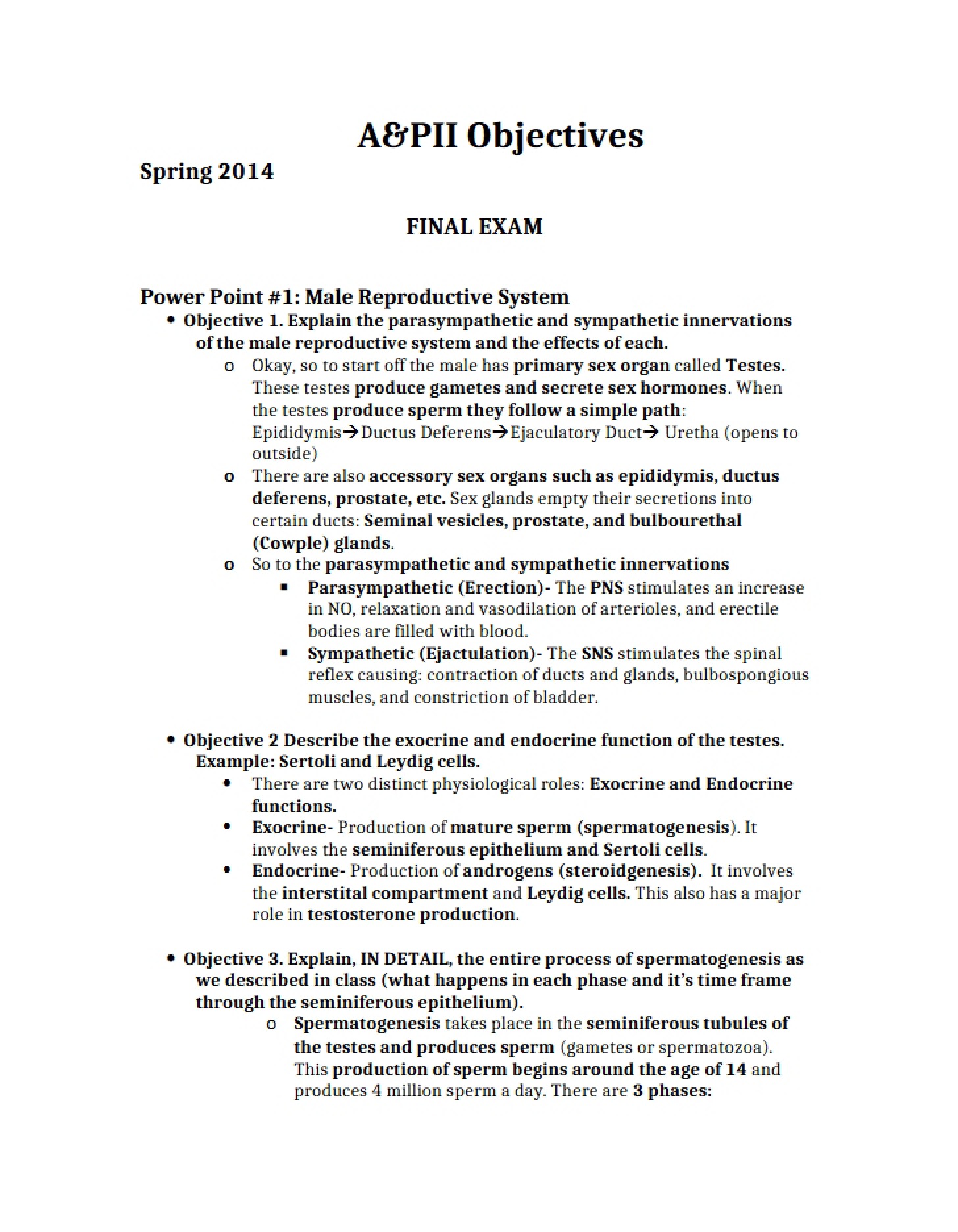 Course Final Exam