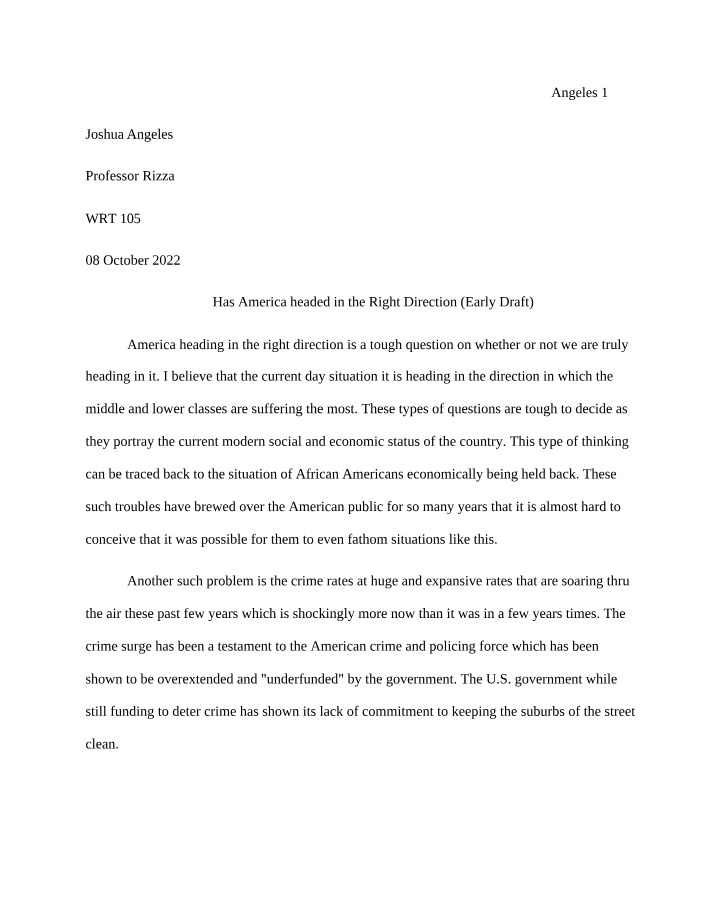 Analysis of Social and Economic Aspects in America