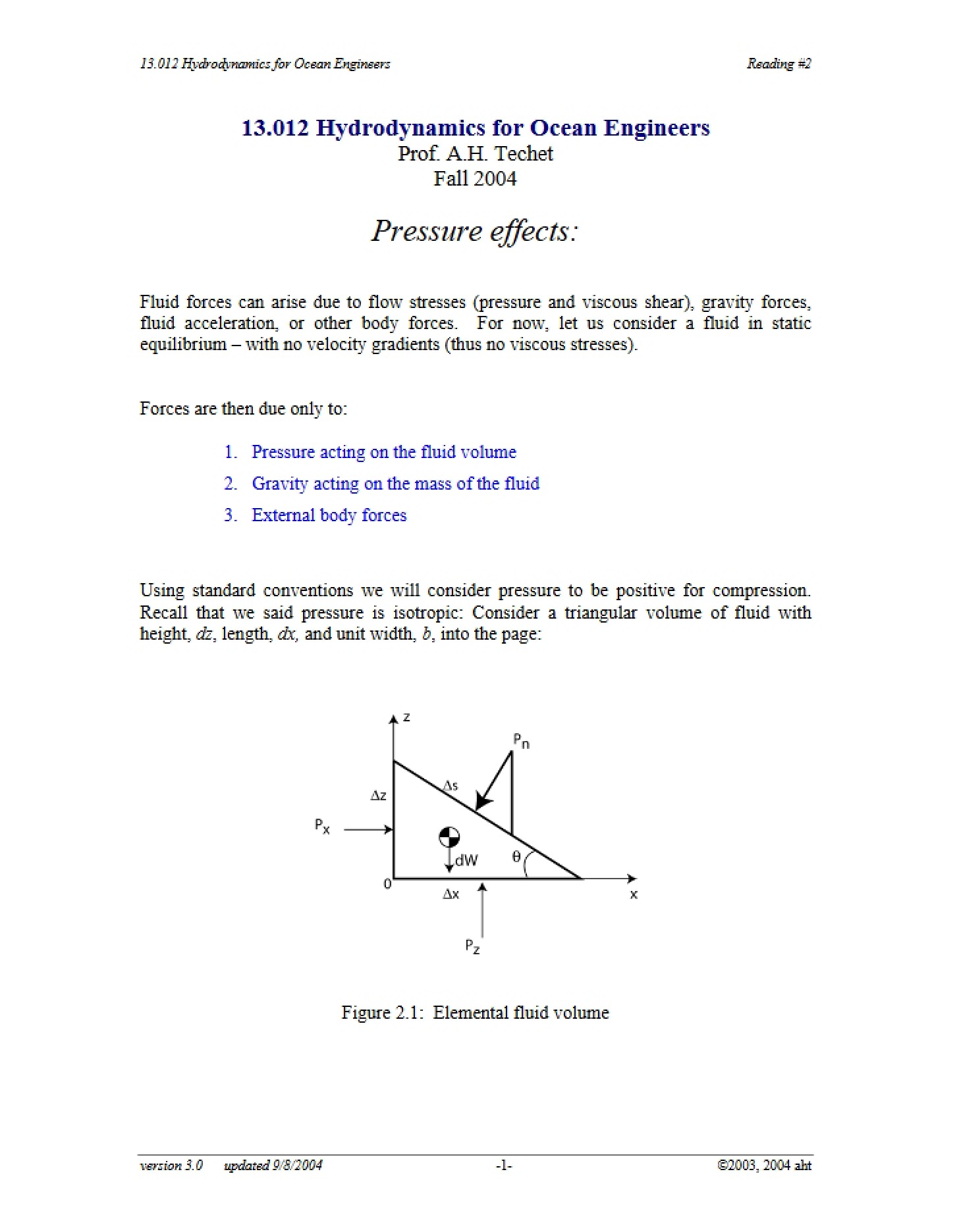 Effects of Pressure
