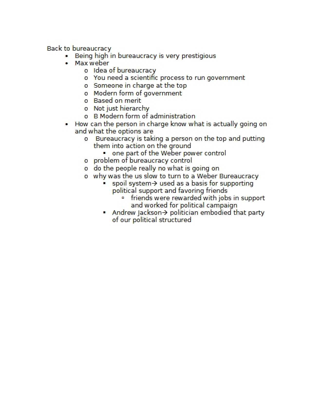 Bureaucracy Revisited