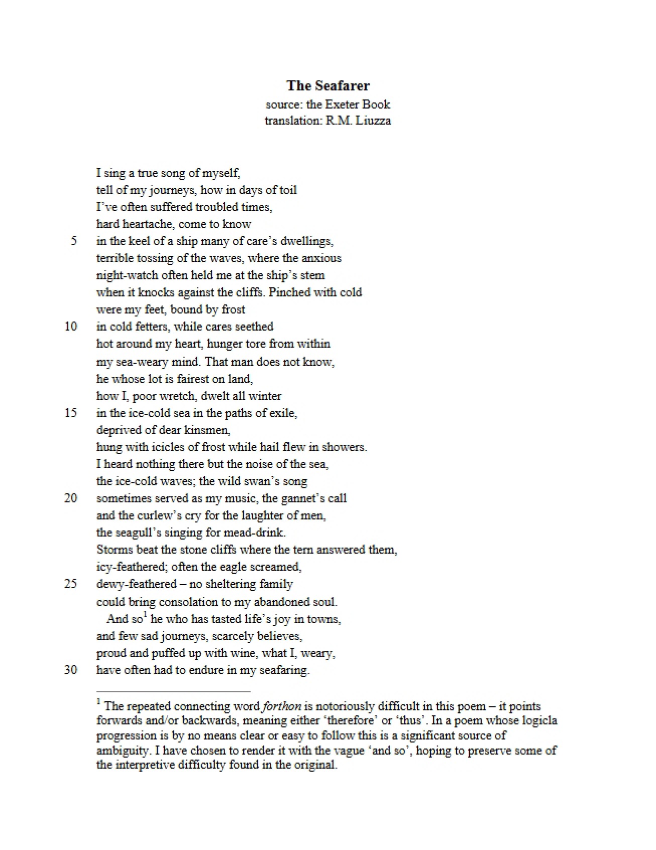 Seafarer Text