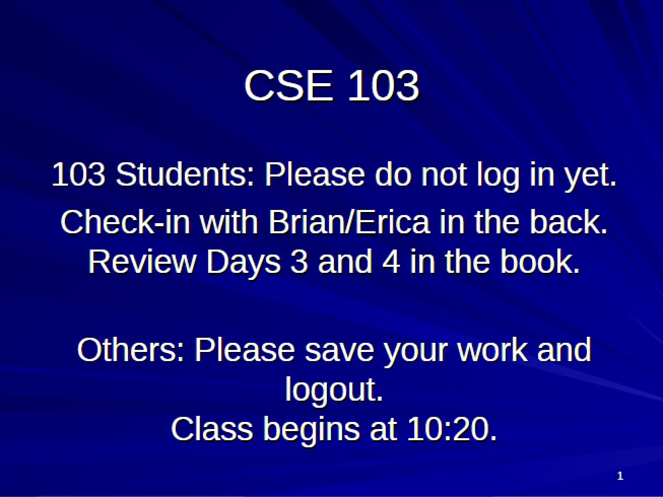 CSE 103 Study Guide