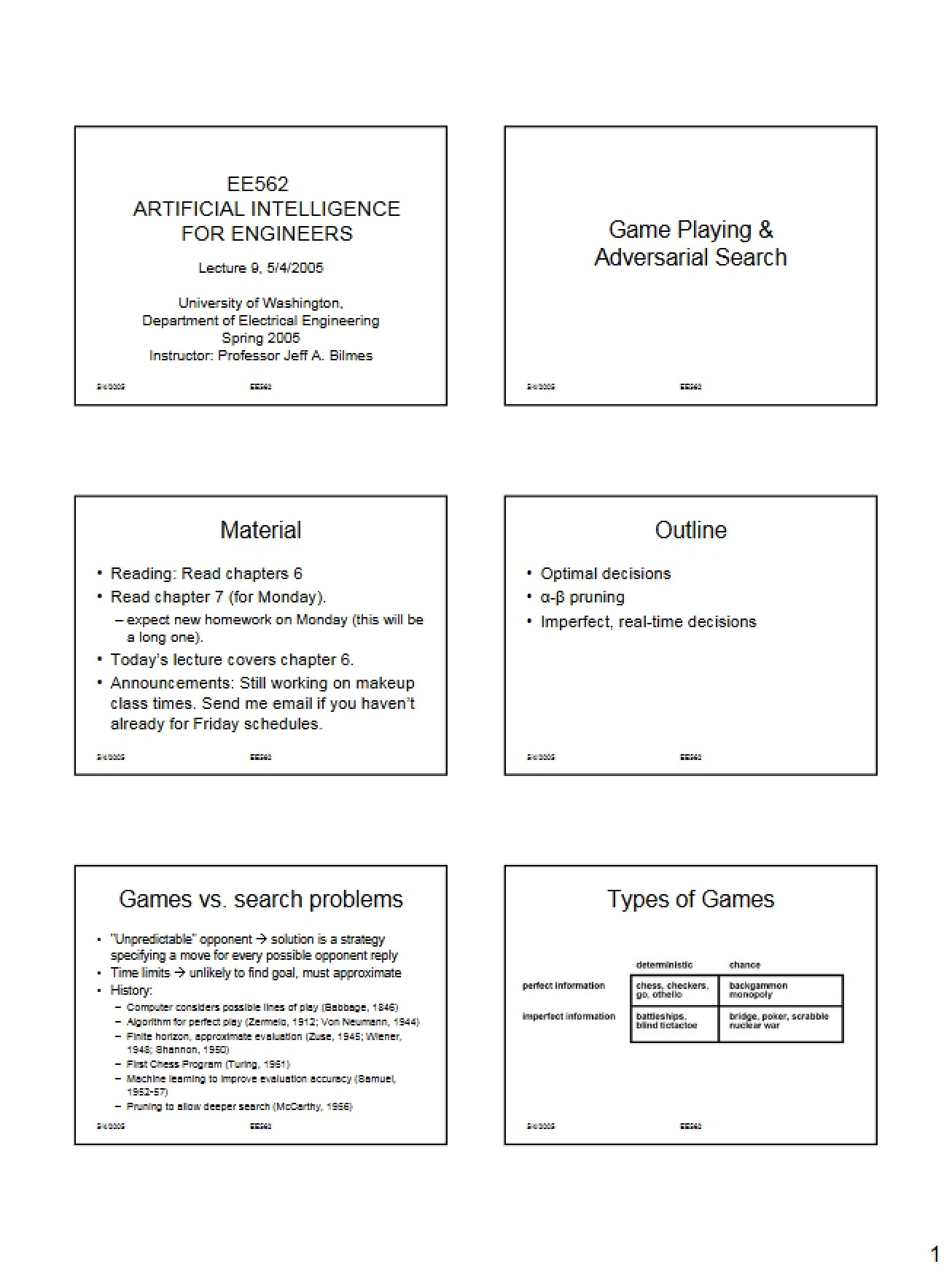 Notes from Lecture - 5 Pages