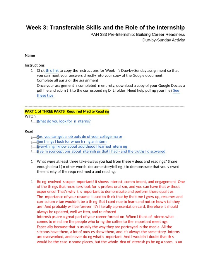 Week 3 Assignment (Spring 2023)