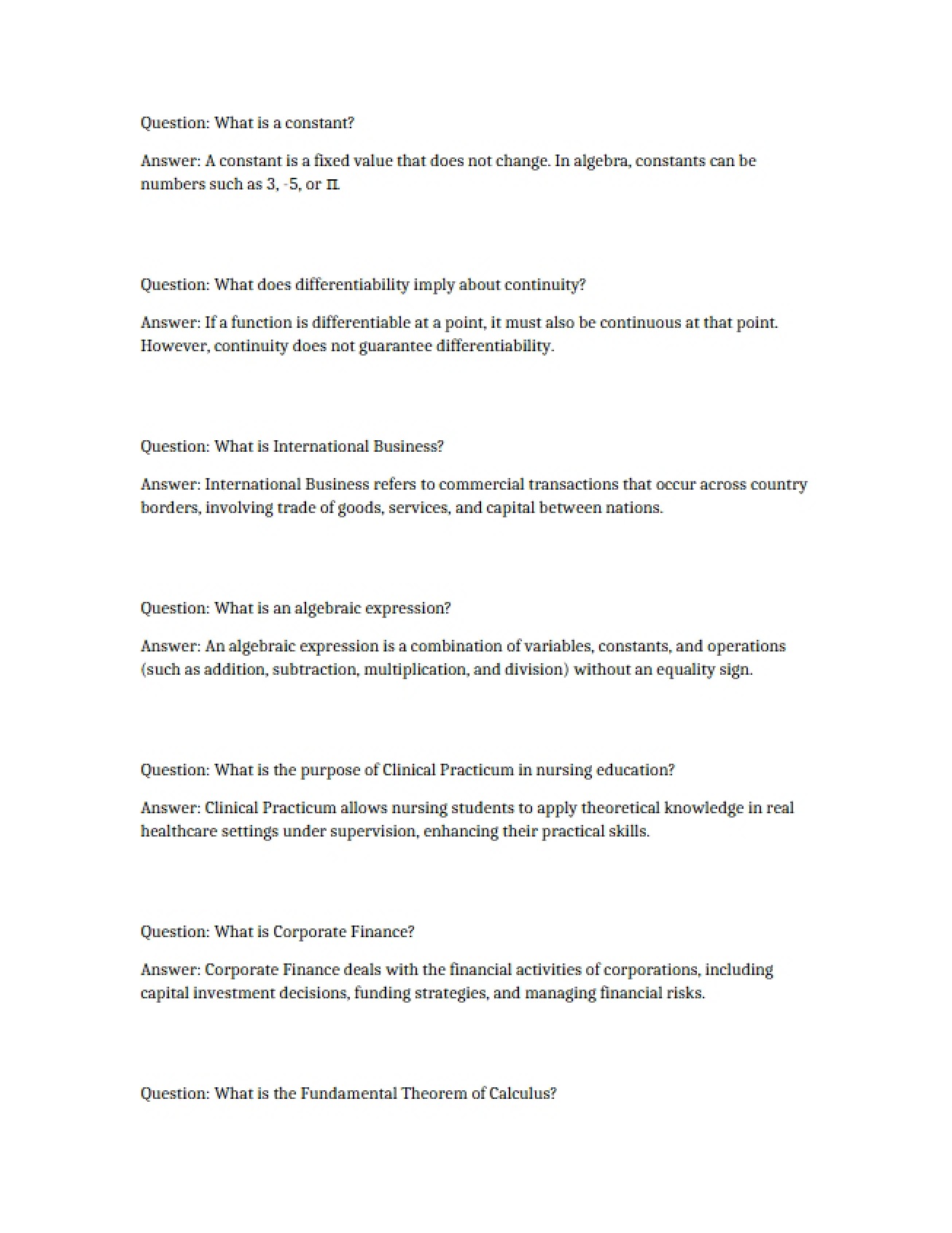 English Grammar Study Guide