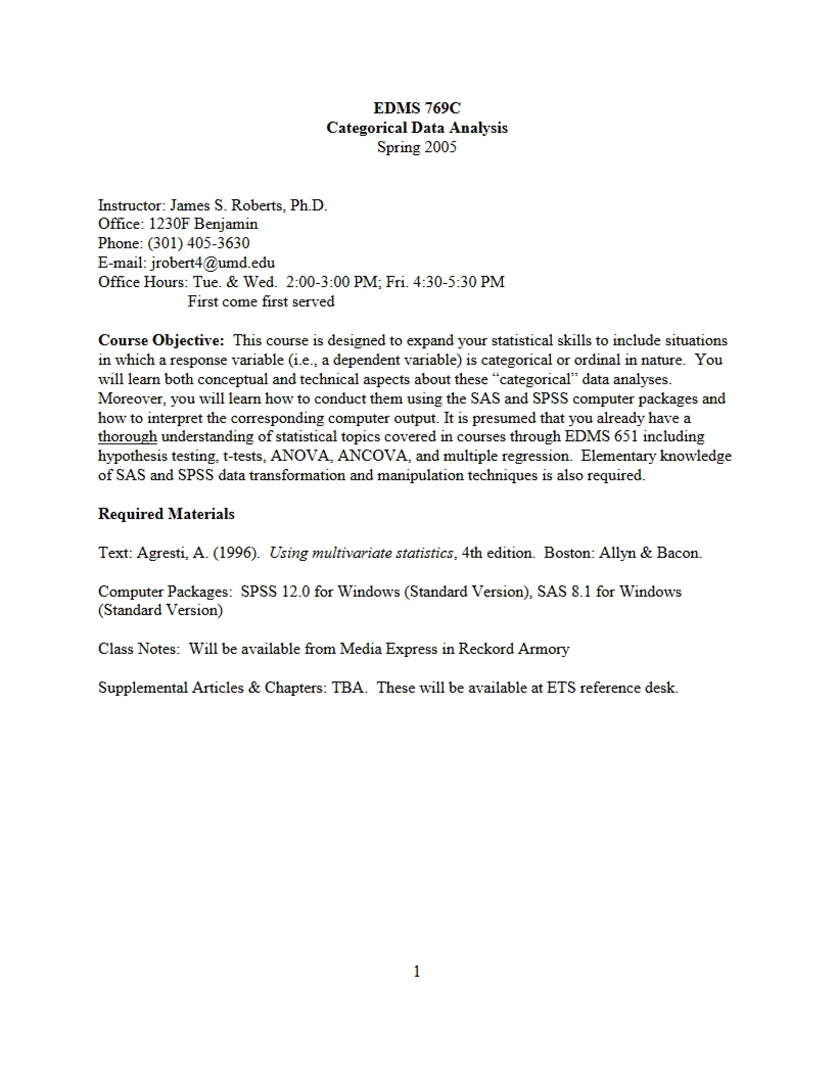 Causal Inference Syllabus