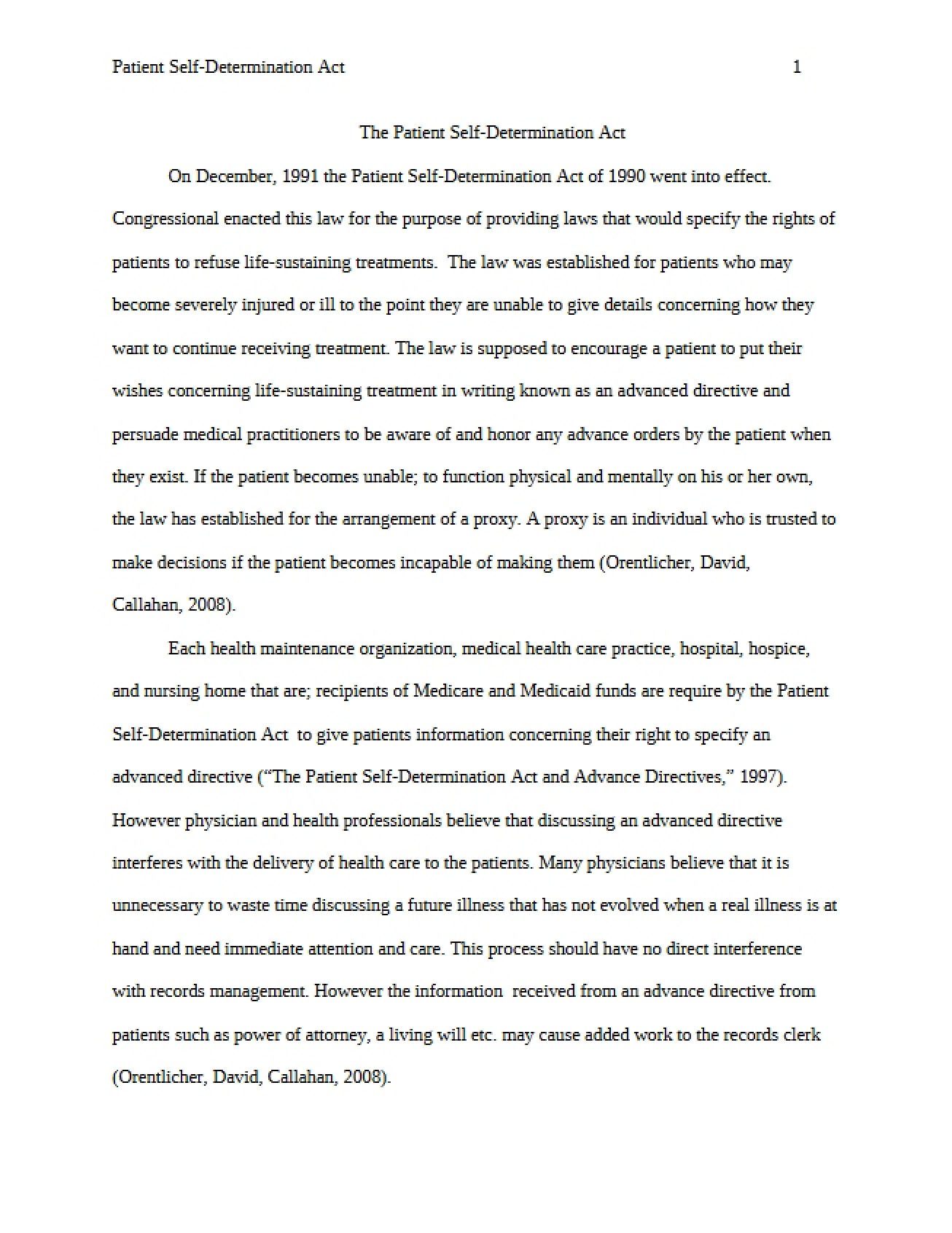Act for Patient Self-Determination