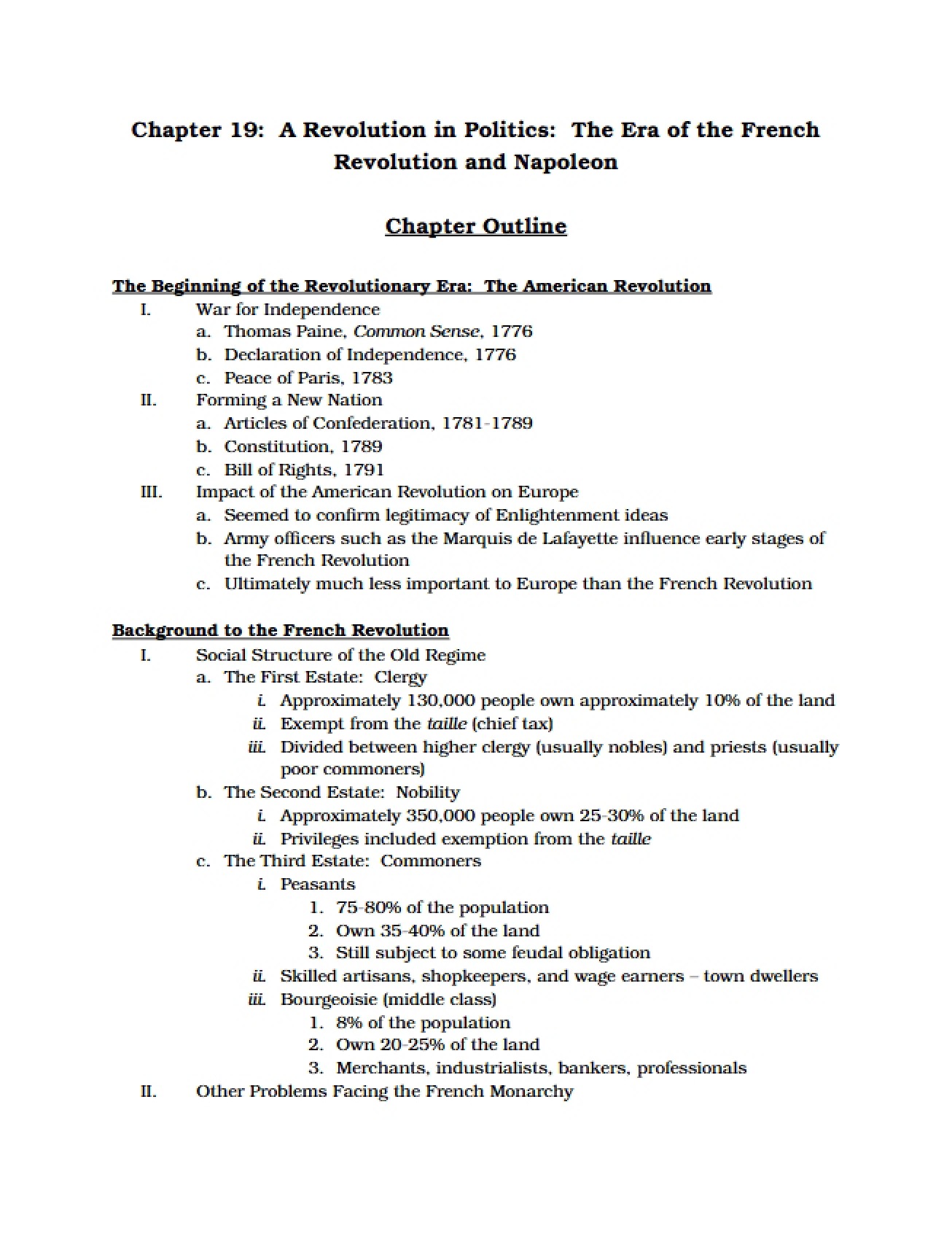 Politics of the French Revolution and Napoleonic Era
