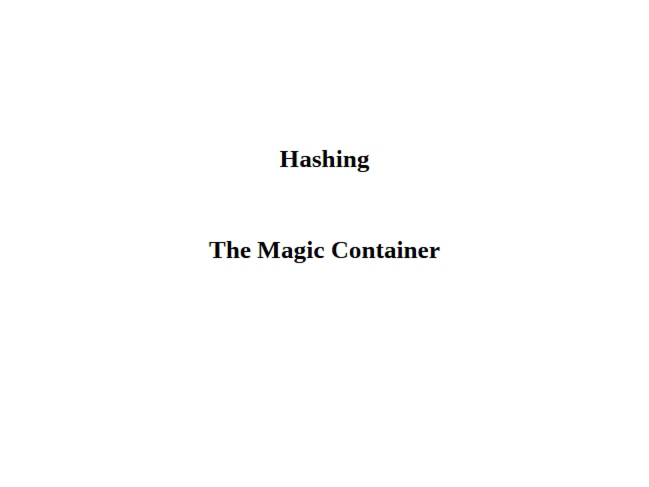 Container Magic
