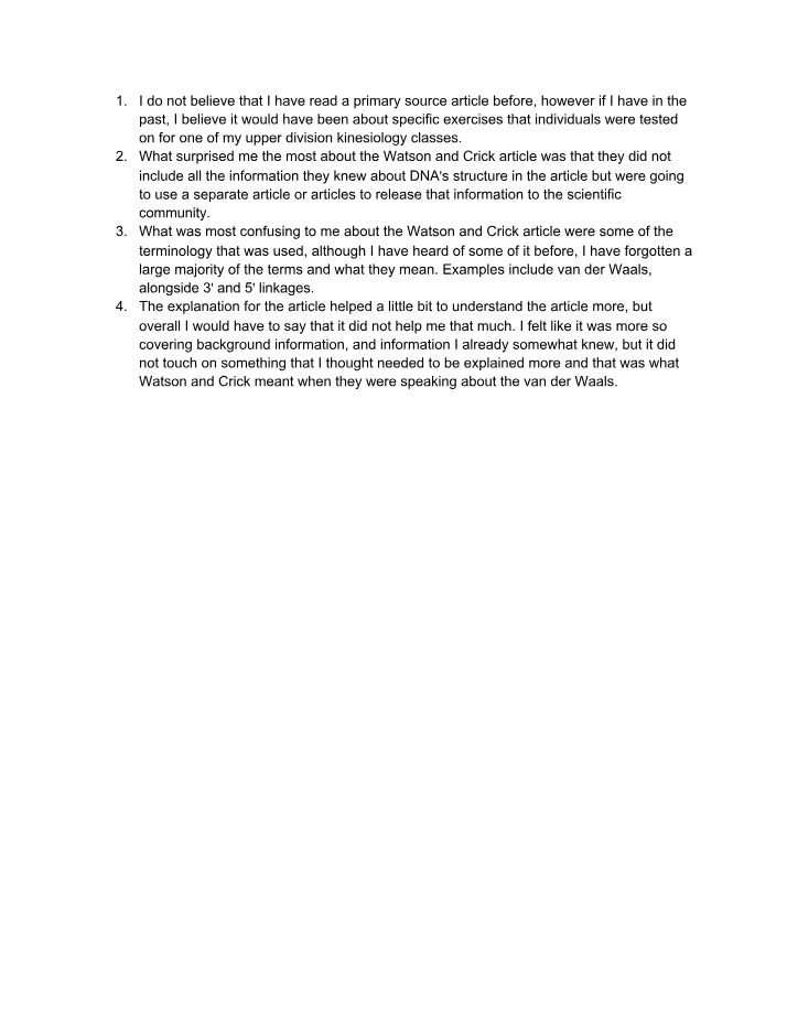 Biology Journal Entry 6