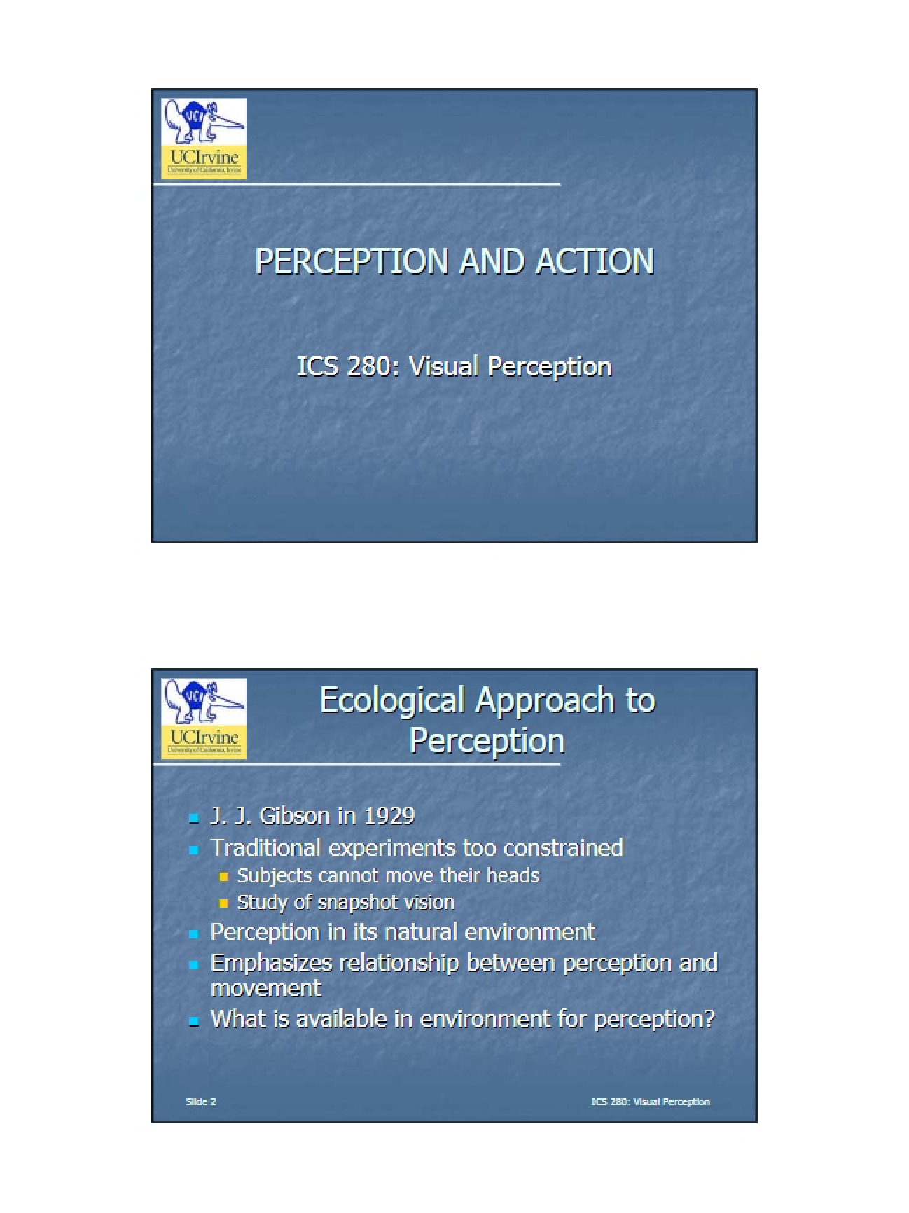 Action and Perception