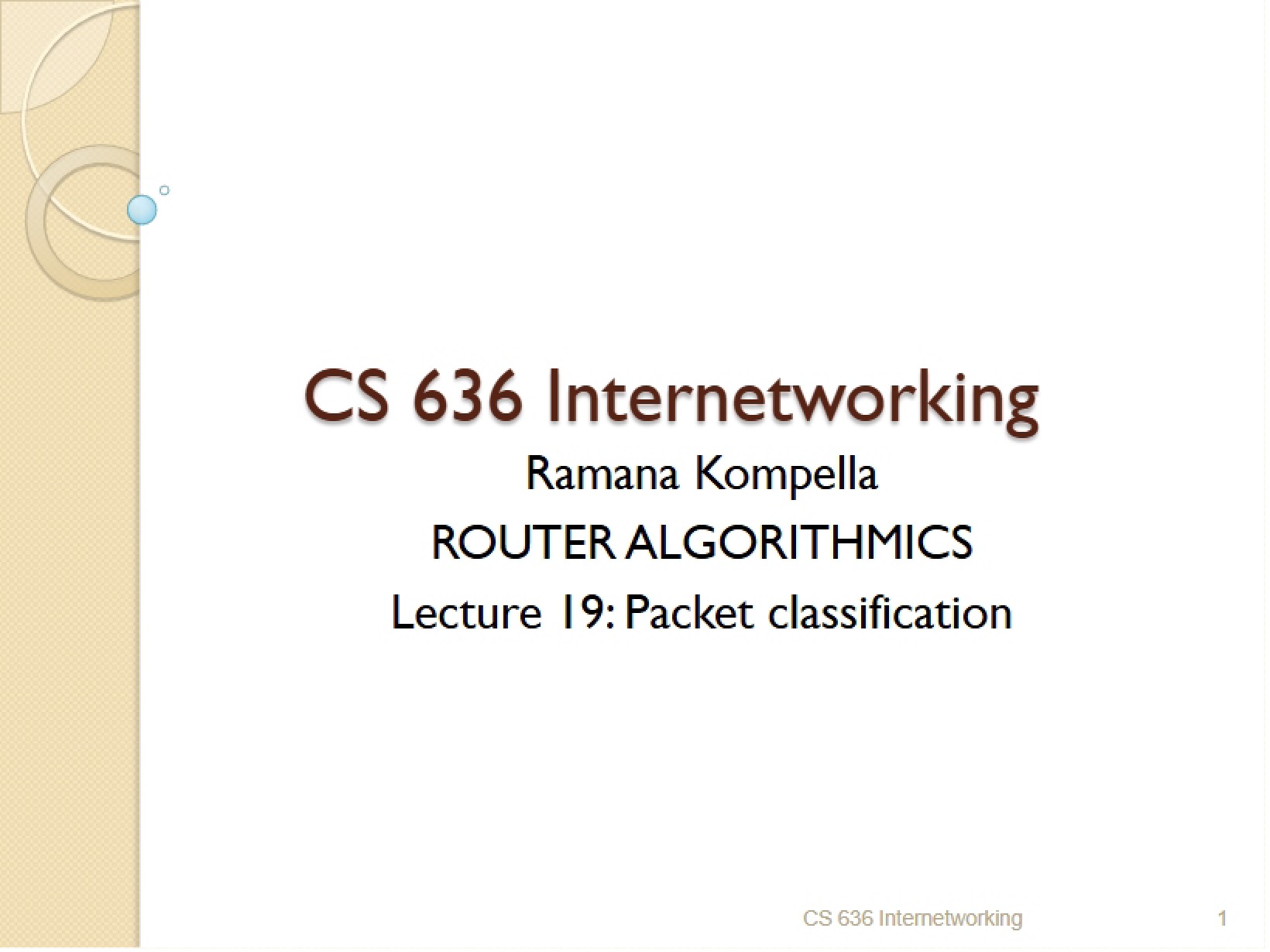 Nineteenth Lecture