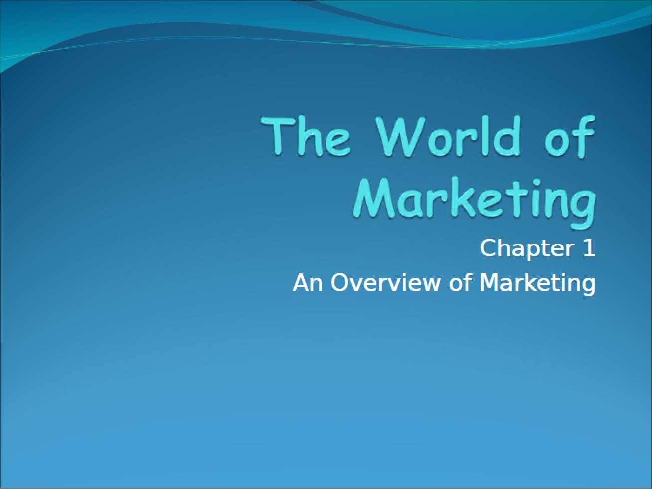 Marketing Overview