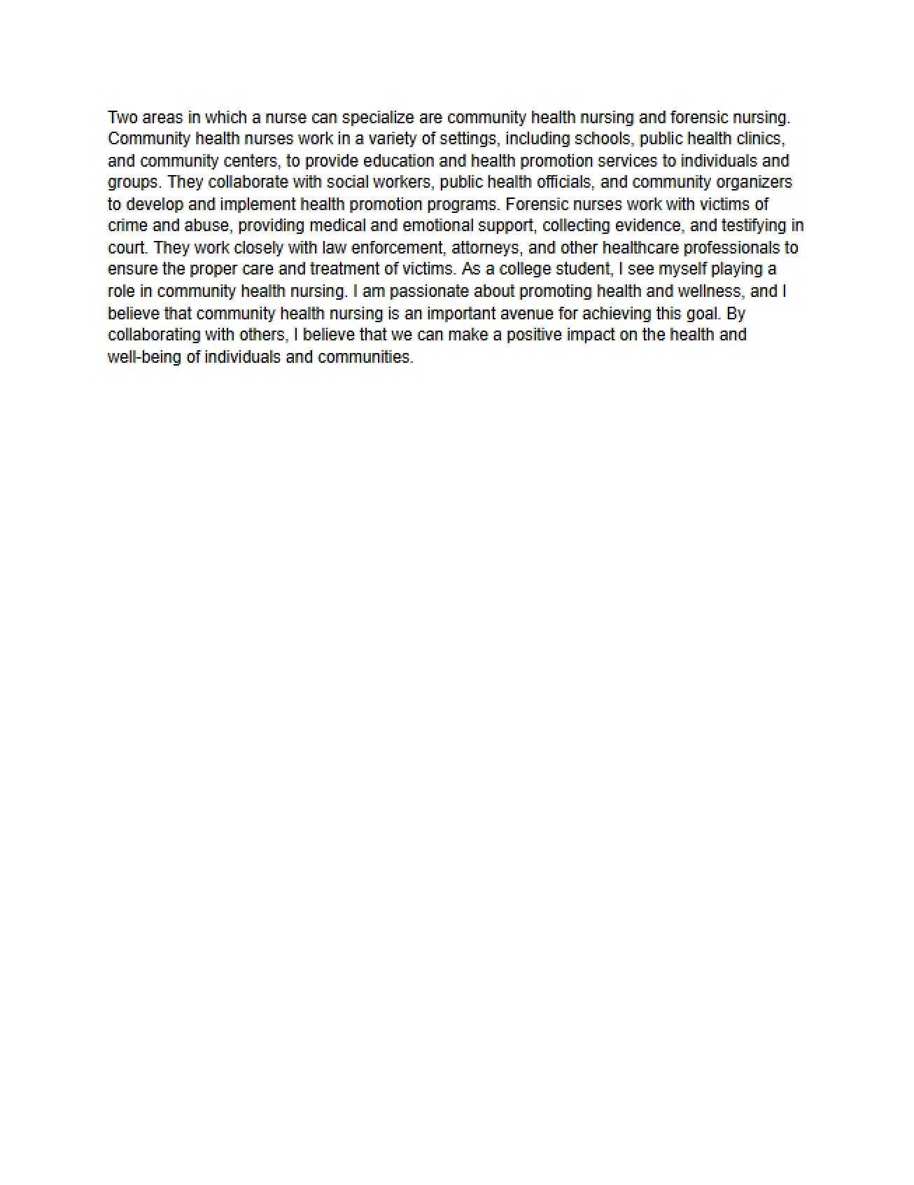 Overview of Nursing