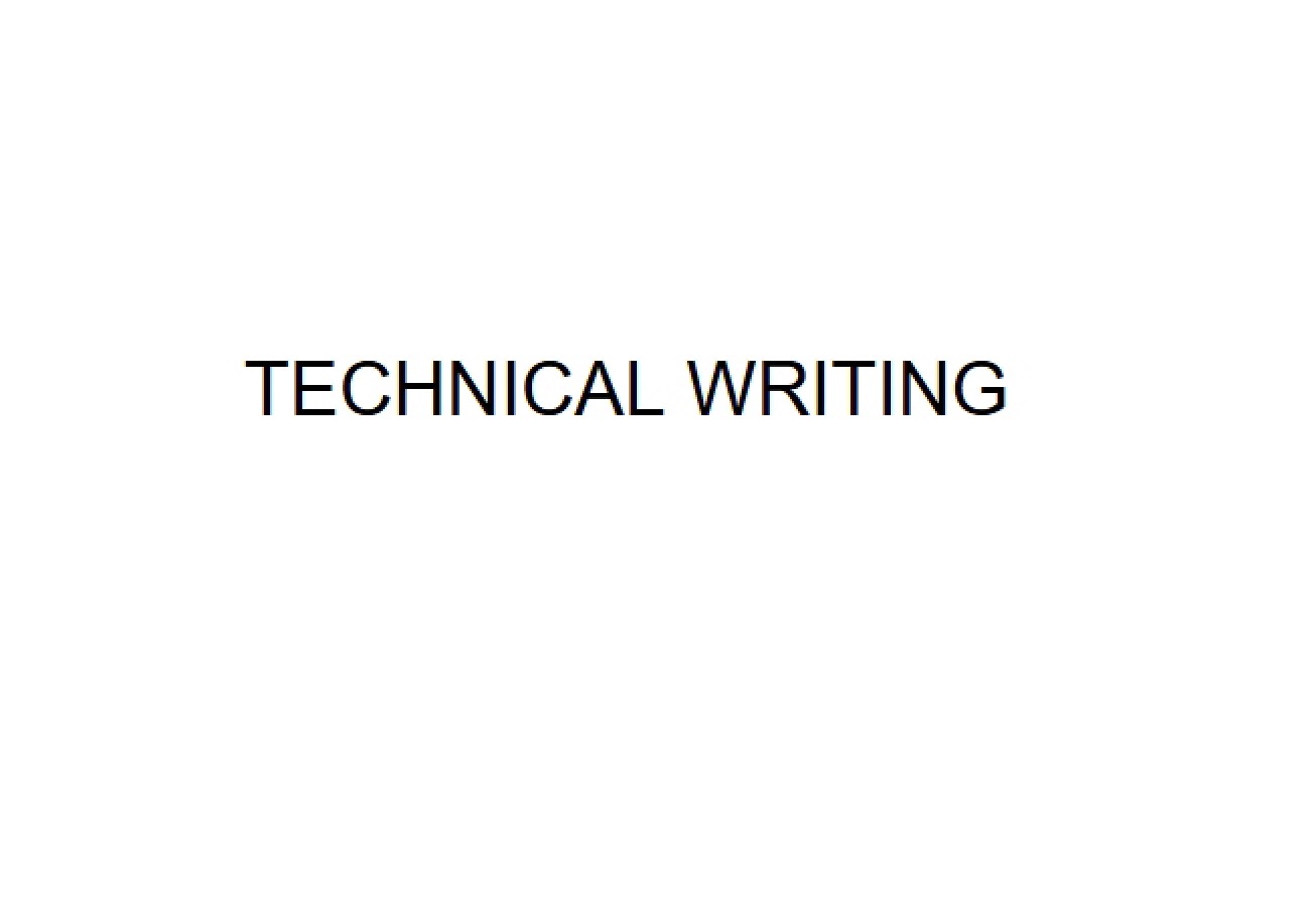 Writing for Technology
