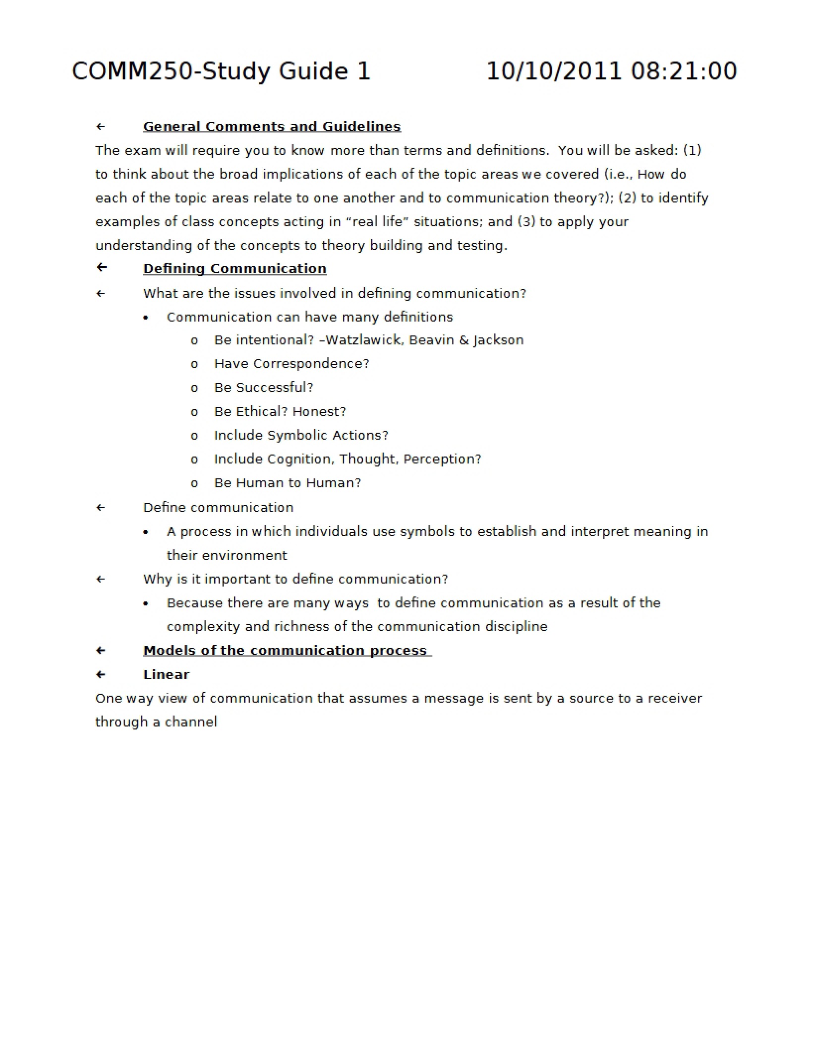 General Course Guide