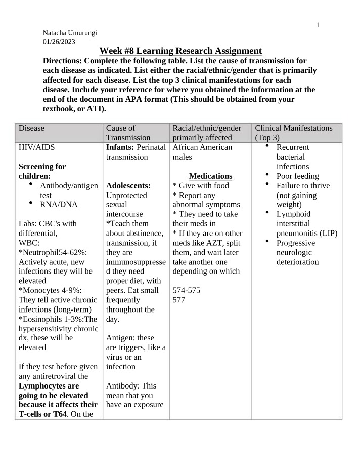 Week 8 Research Assignment
