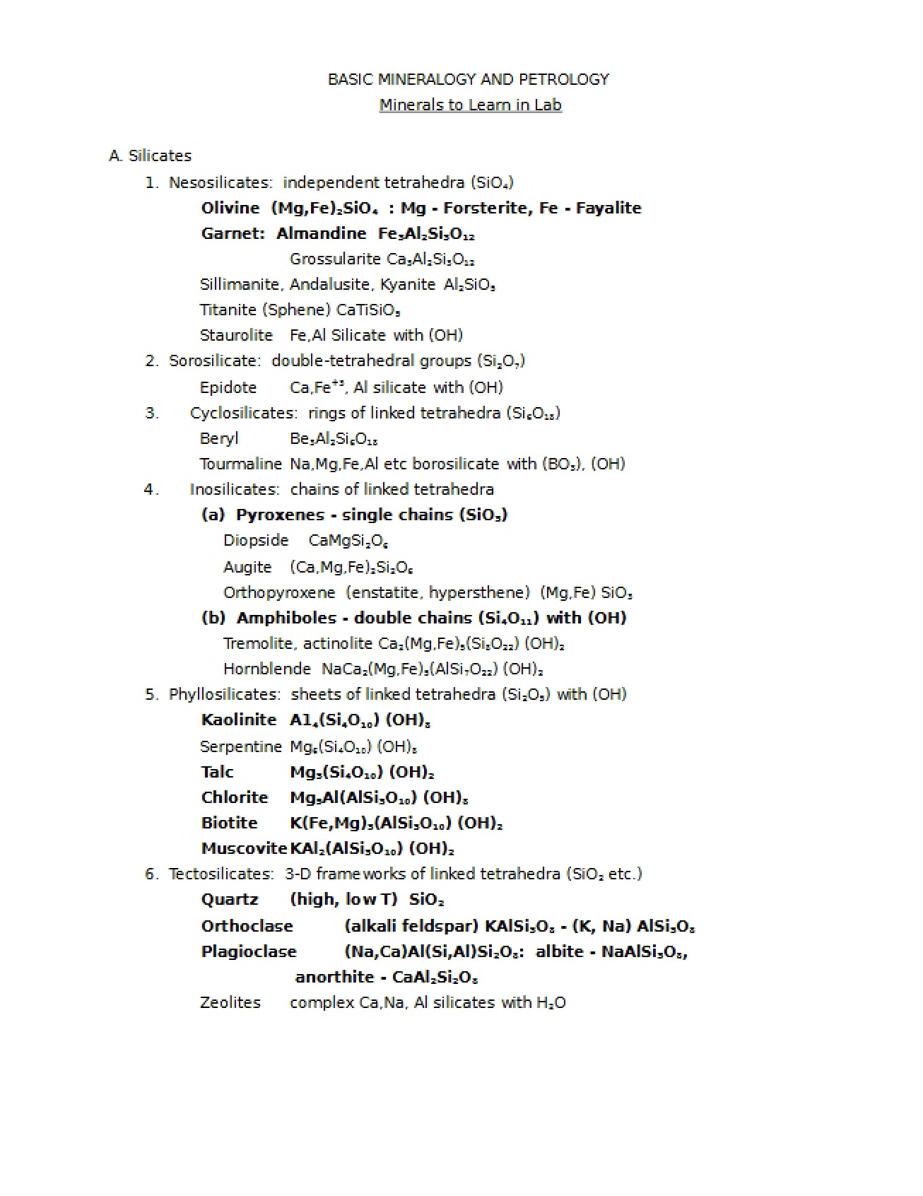 Mineralogy and Petrology Fundamentals
