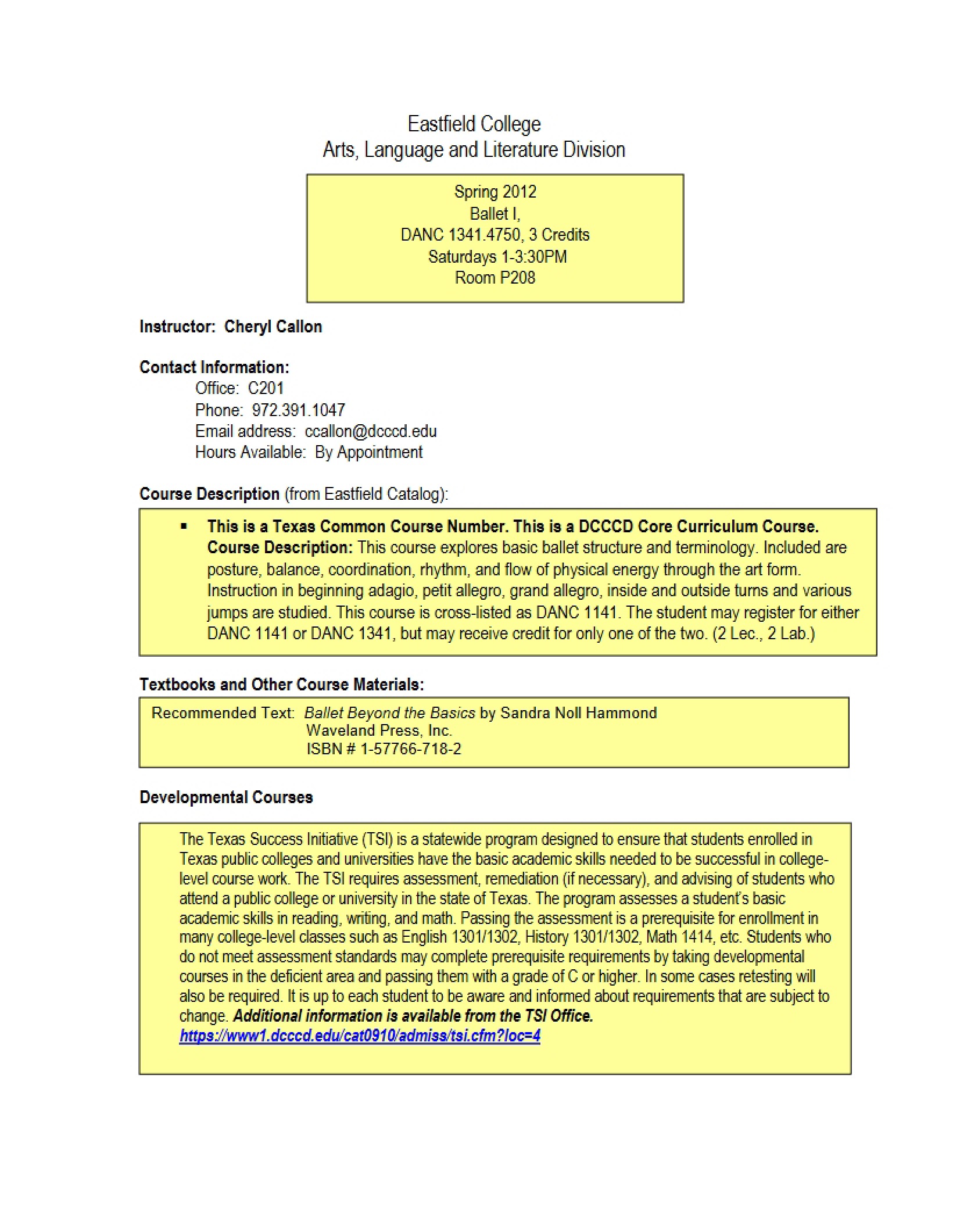 Syllabus