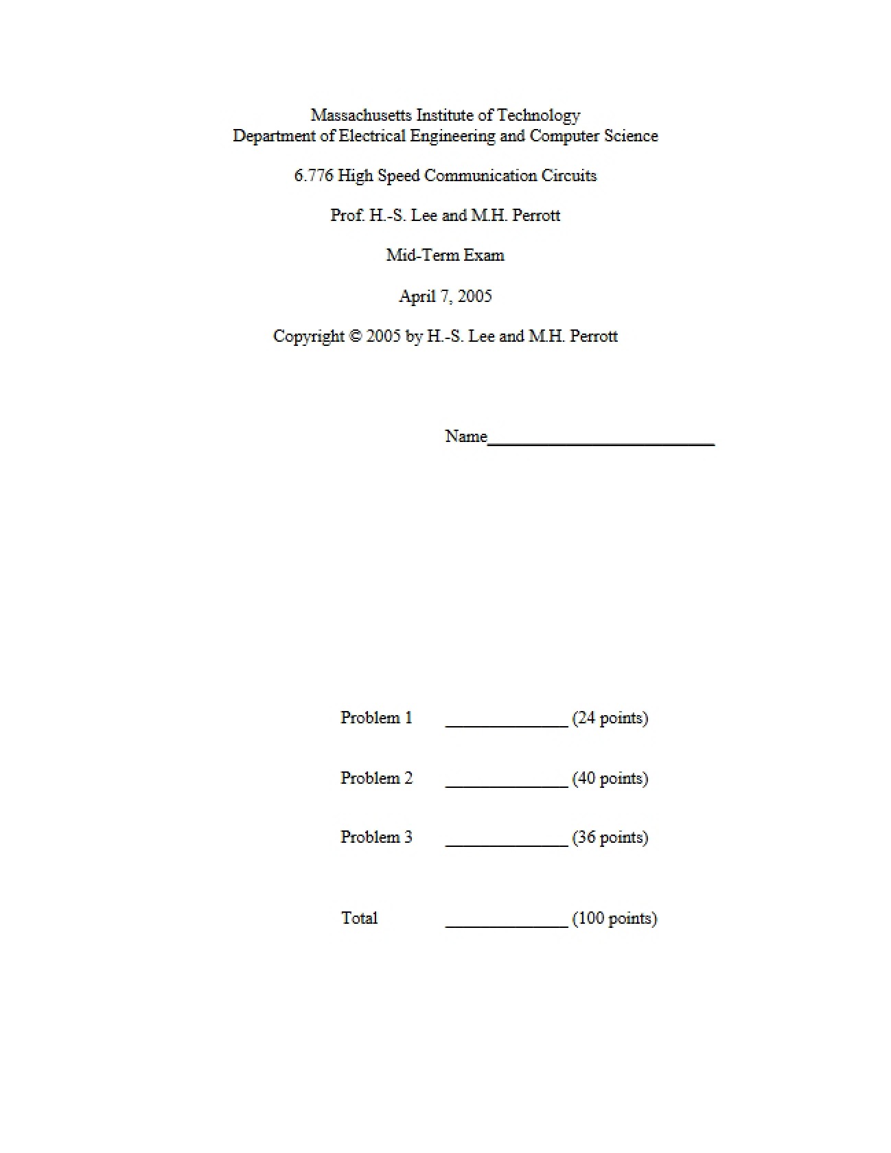 Guide for High Speed Communication Circuits Study