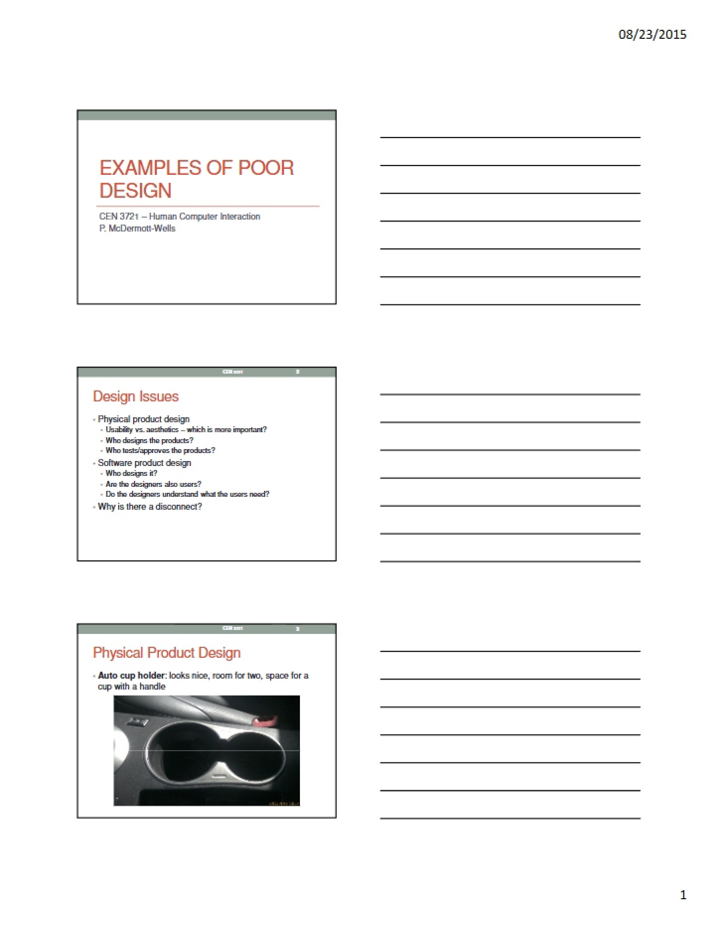 Poor Design Examples