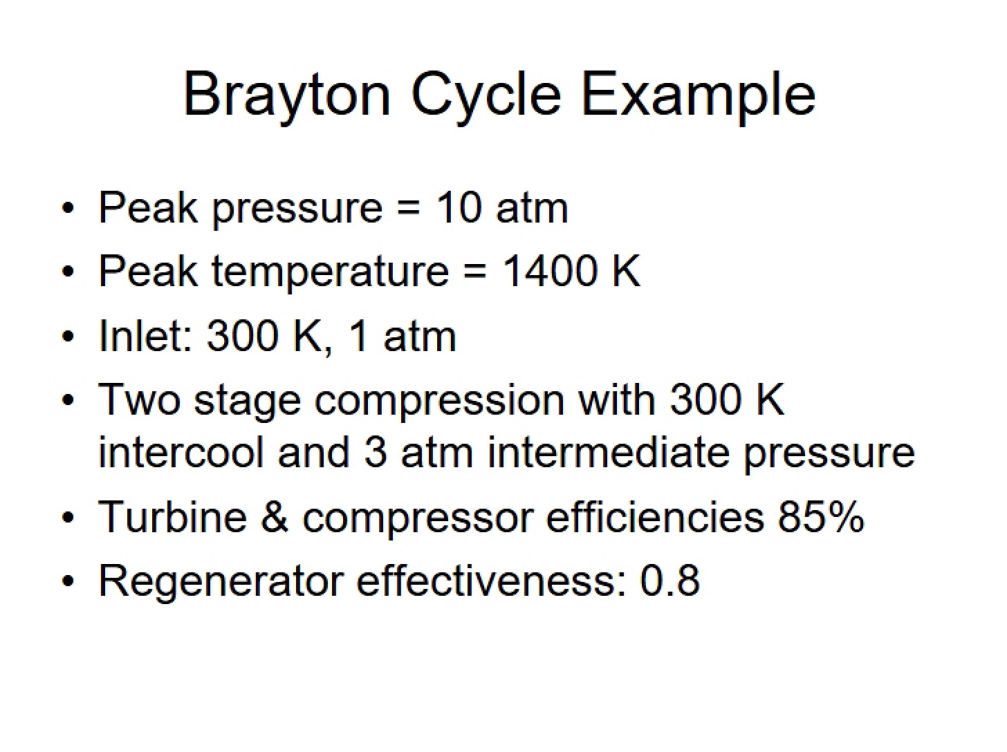Brayton Cycle