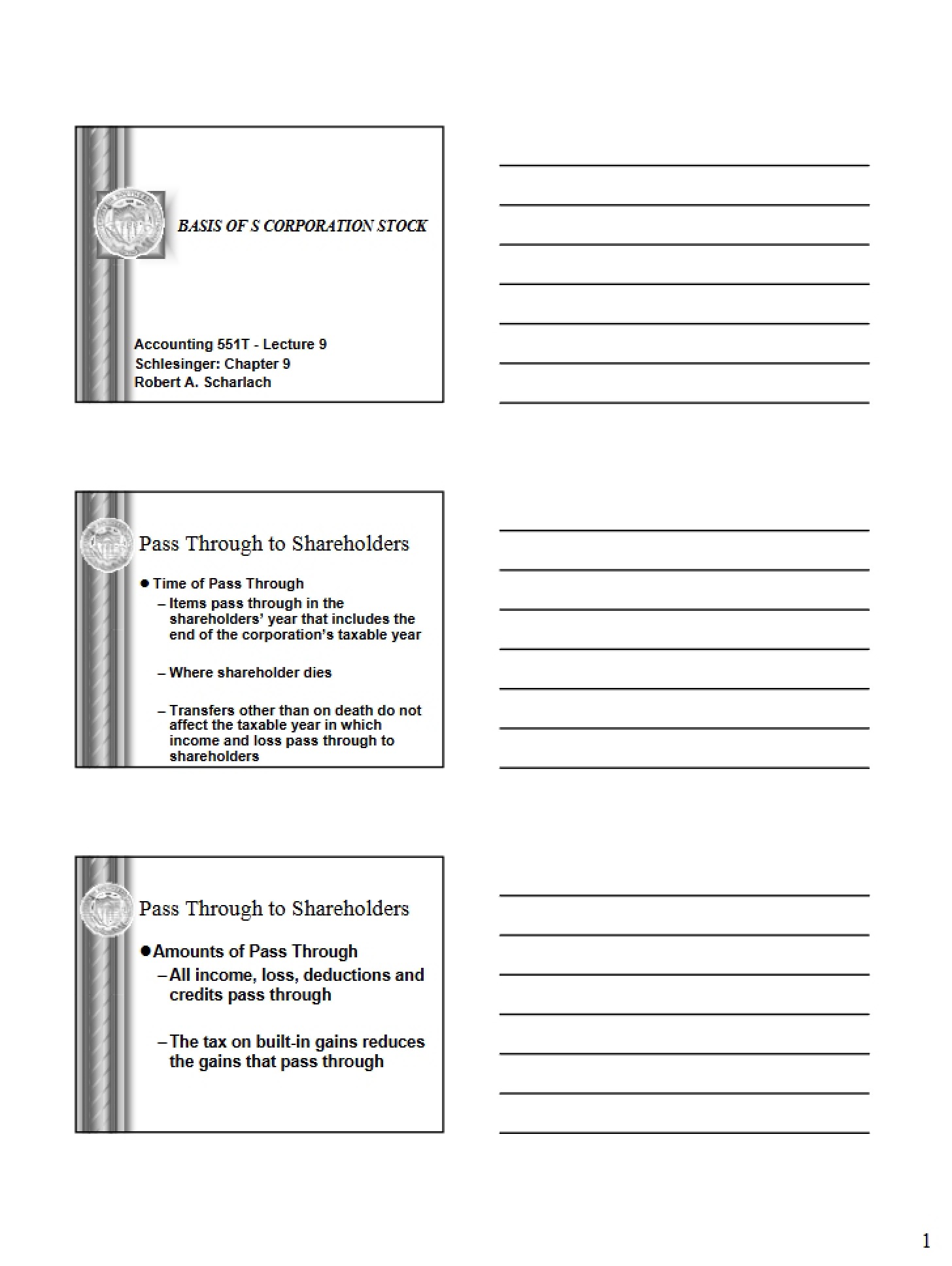 Lecture Nine Notes