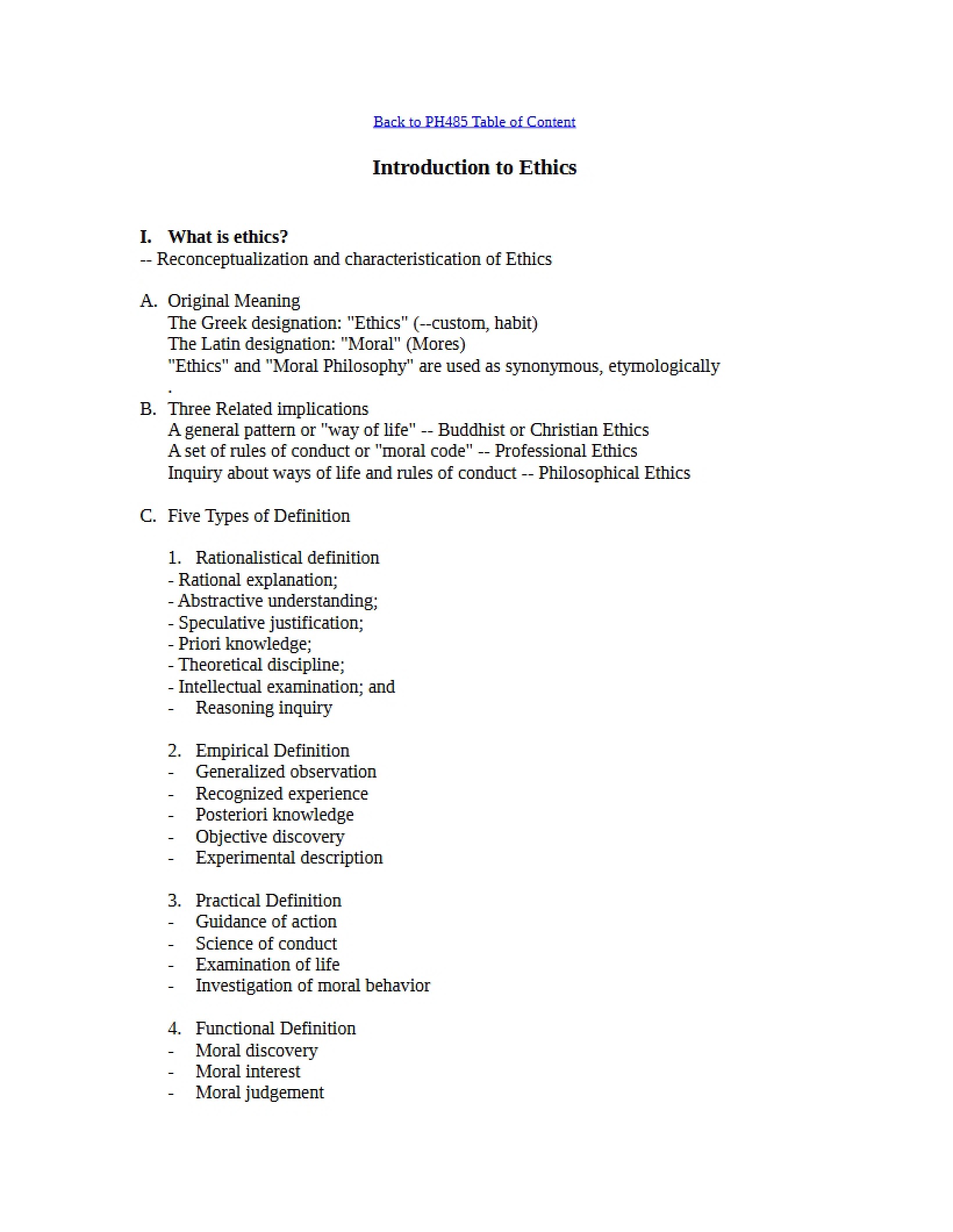 Ethics An Introduction