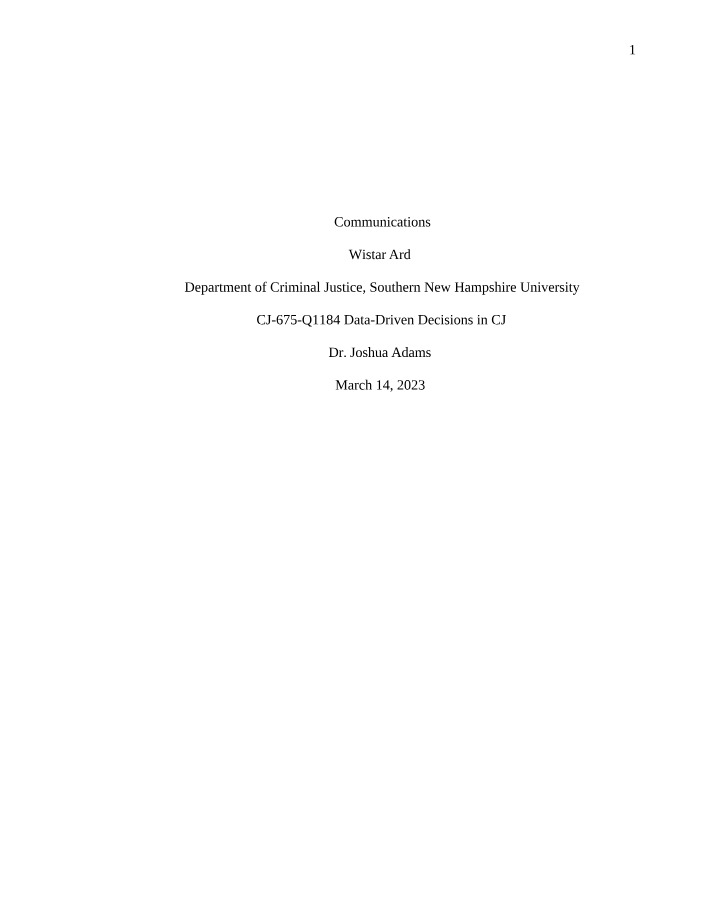 CJ-675 - Communications Paper