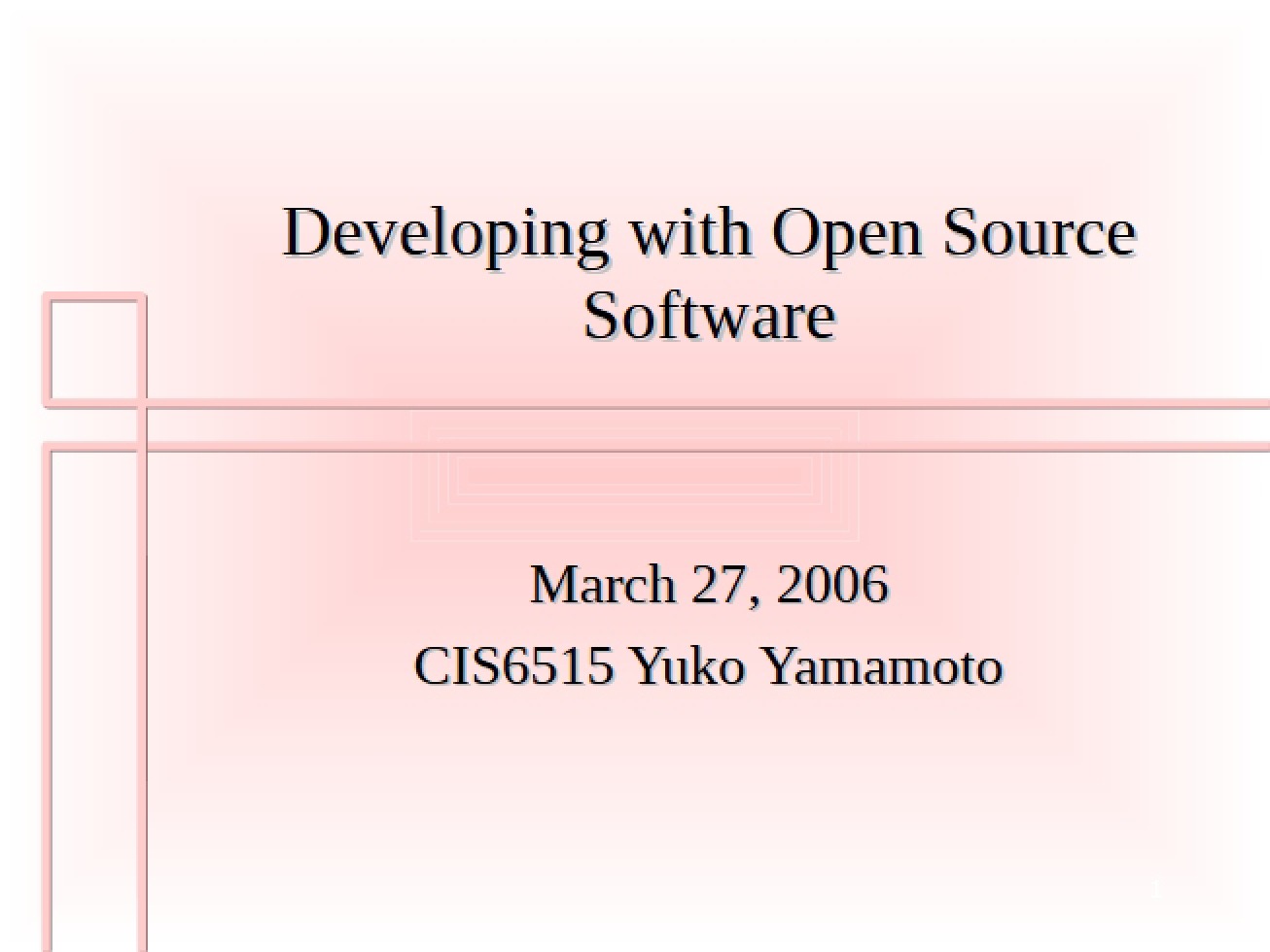 Open Source Software Development