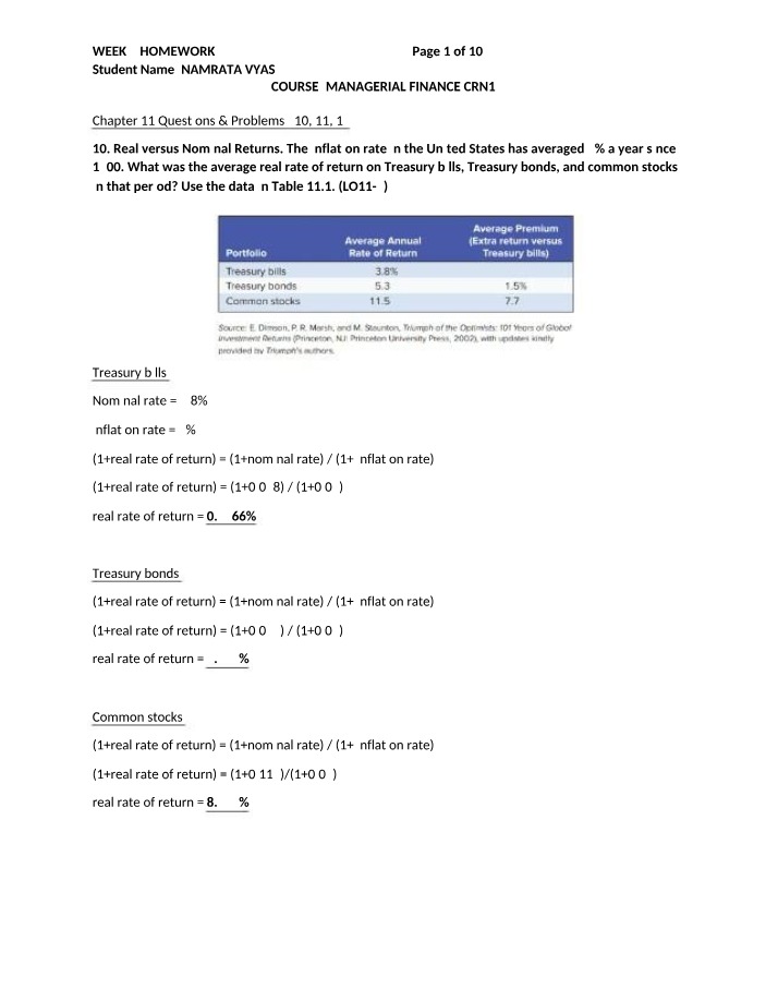 Week 9 Homework - Namrata Vyas