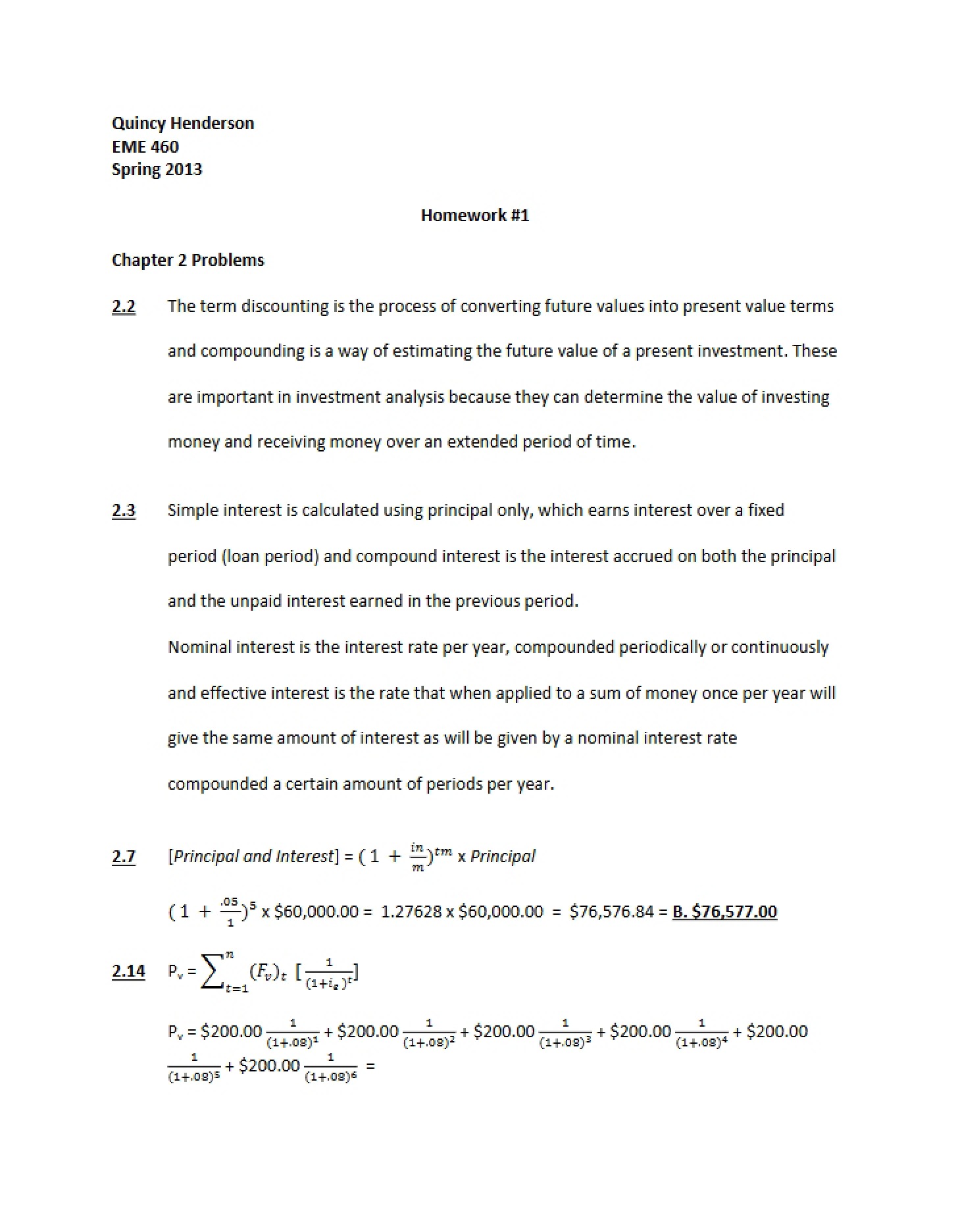 Homework 1 (EME 460)