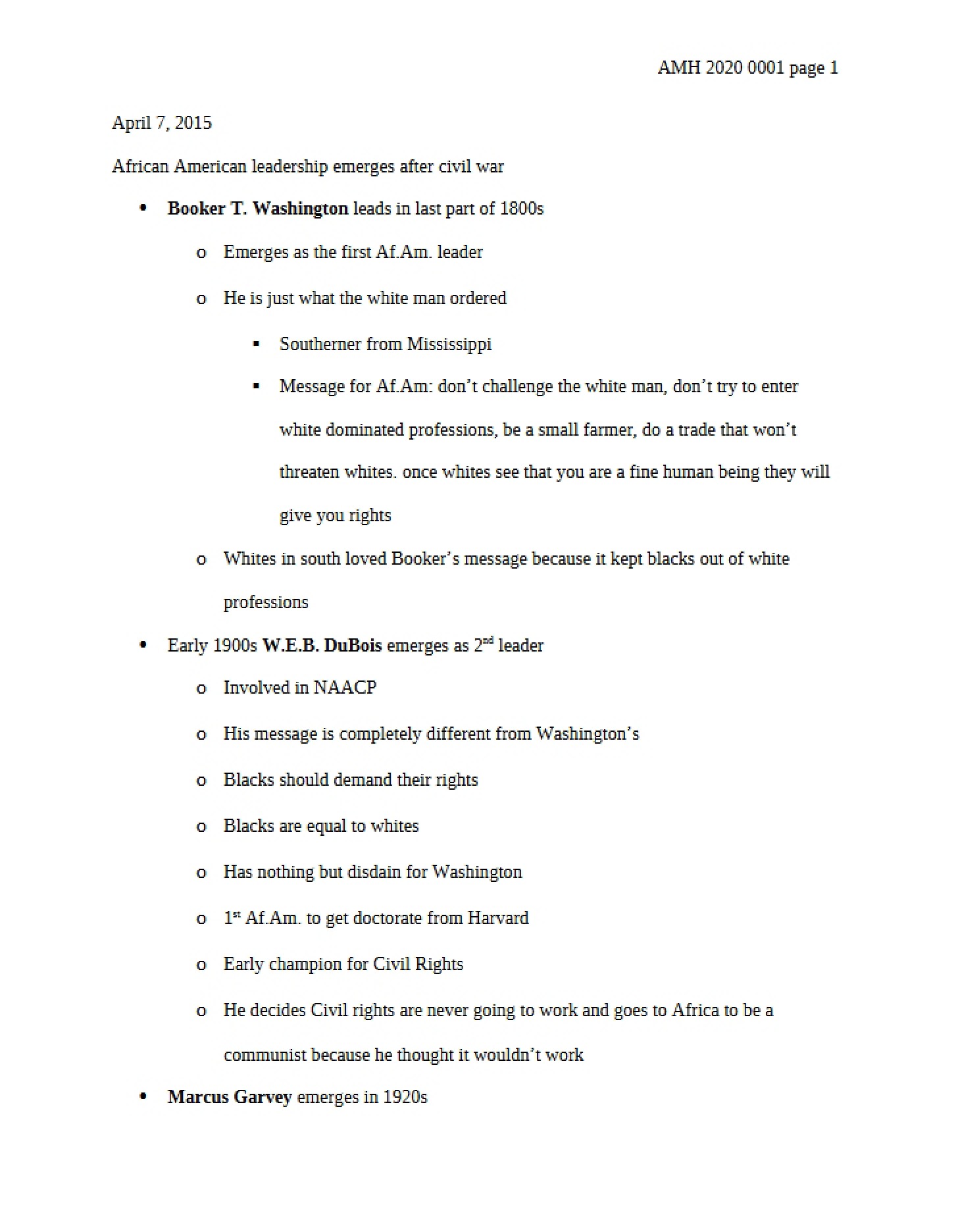 Lecture Notes - U.S. History- 1877-Present