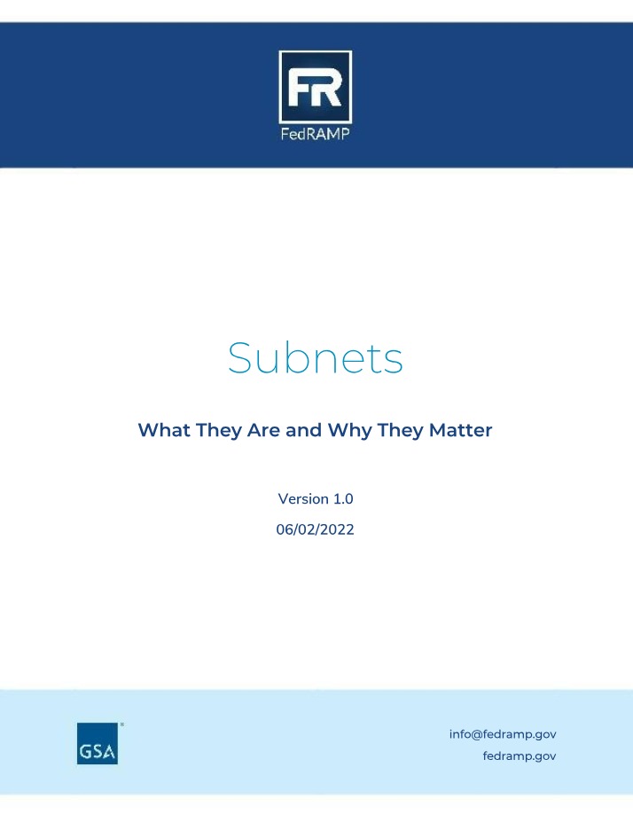 White Paper on FedRAMP Subnets