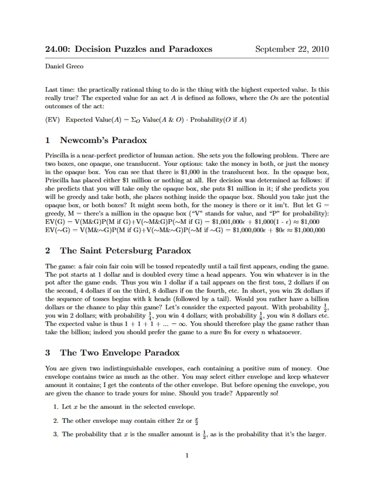 Paradoxes and Puzzles in Decision Making