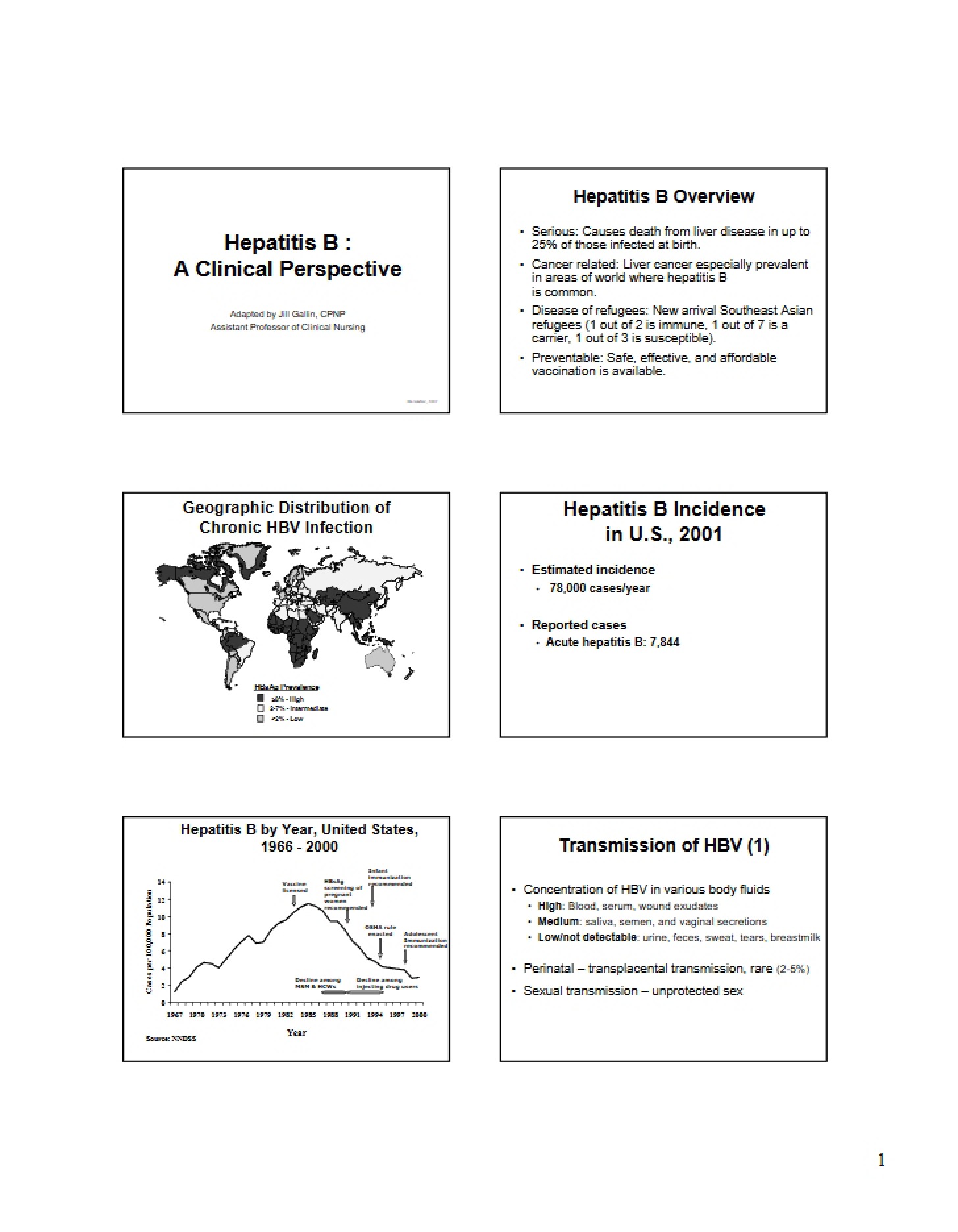 Clinical Perspective on Hepatitis B