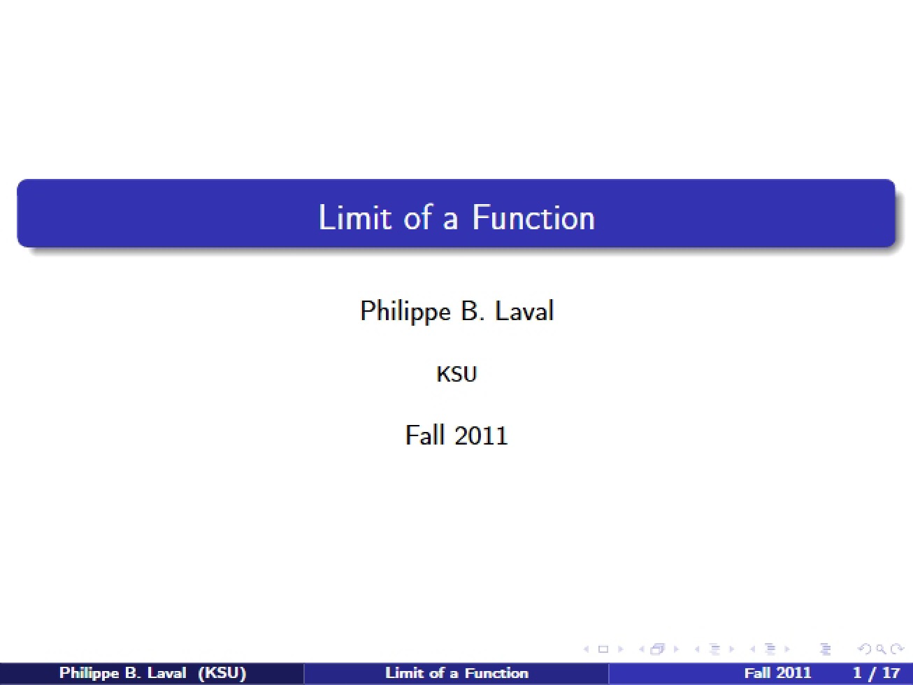 Limit of a Function Overview
