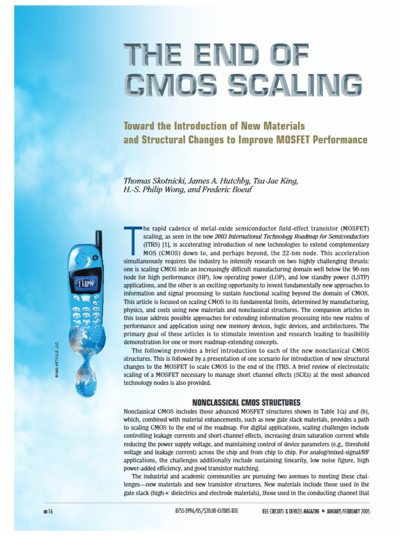CMOS Scaling The End