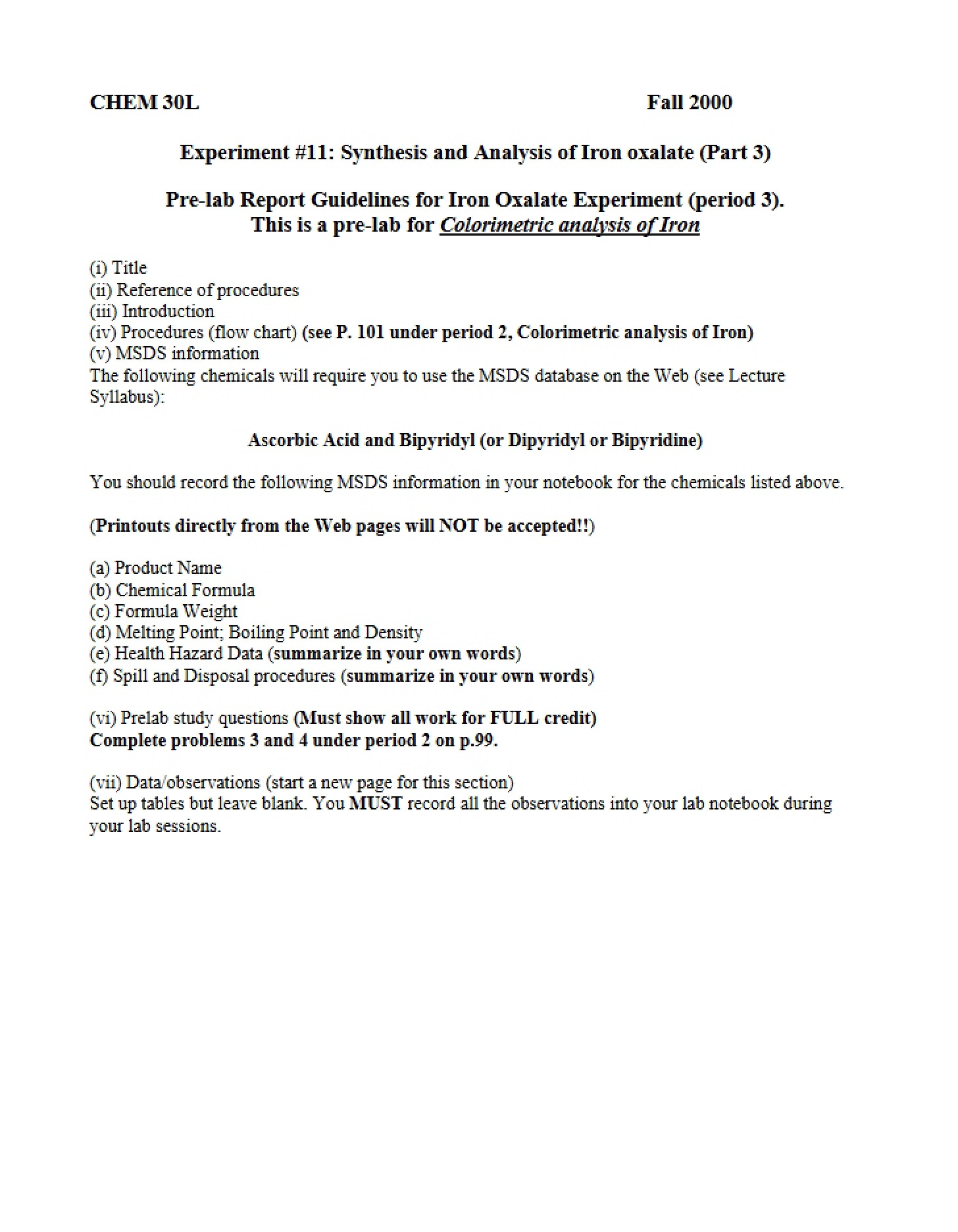 Instructional Guidelines