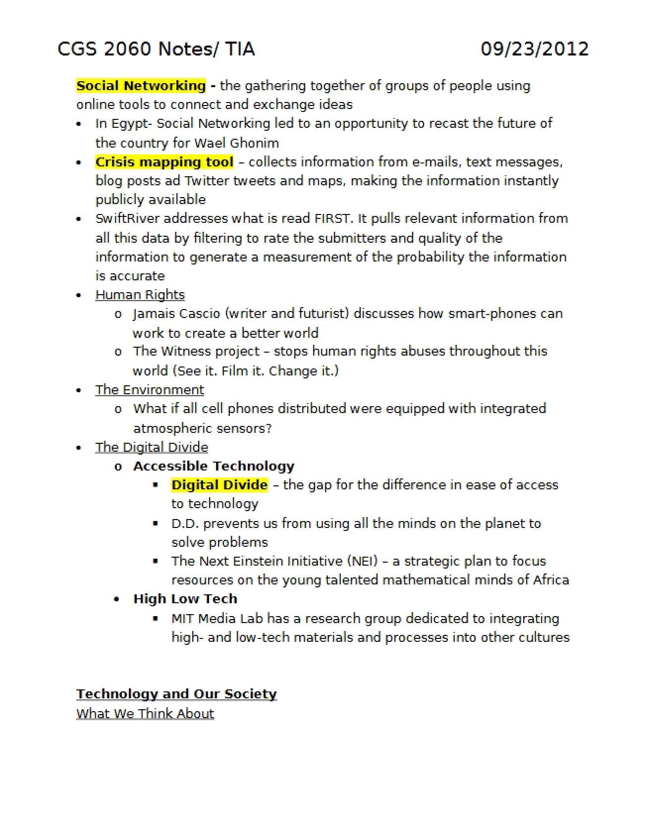 Computer Fluency Study Notes