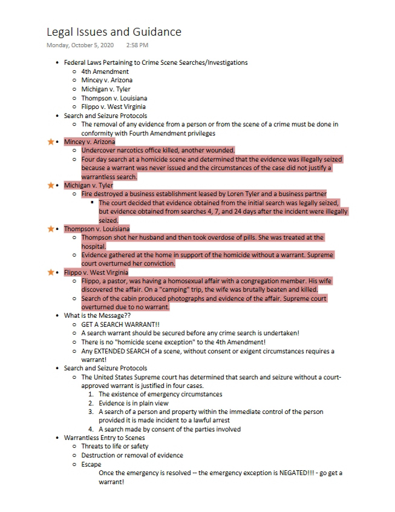Guidance on Legal Issues