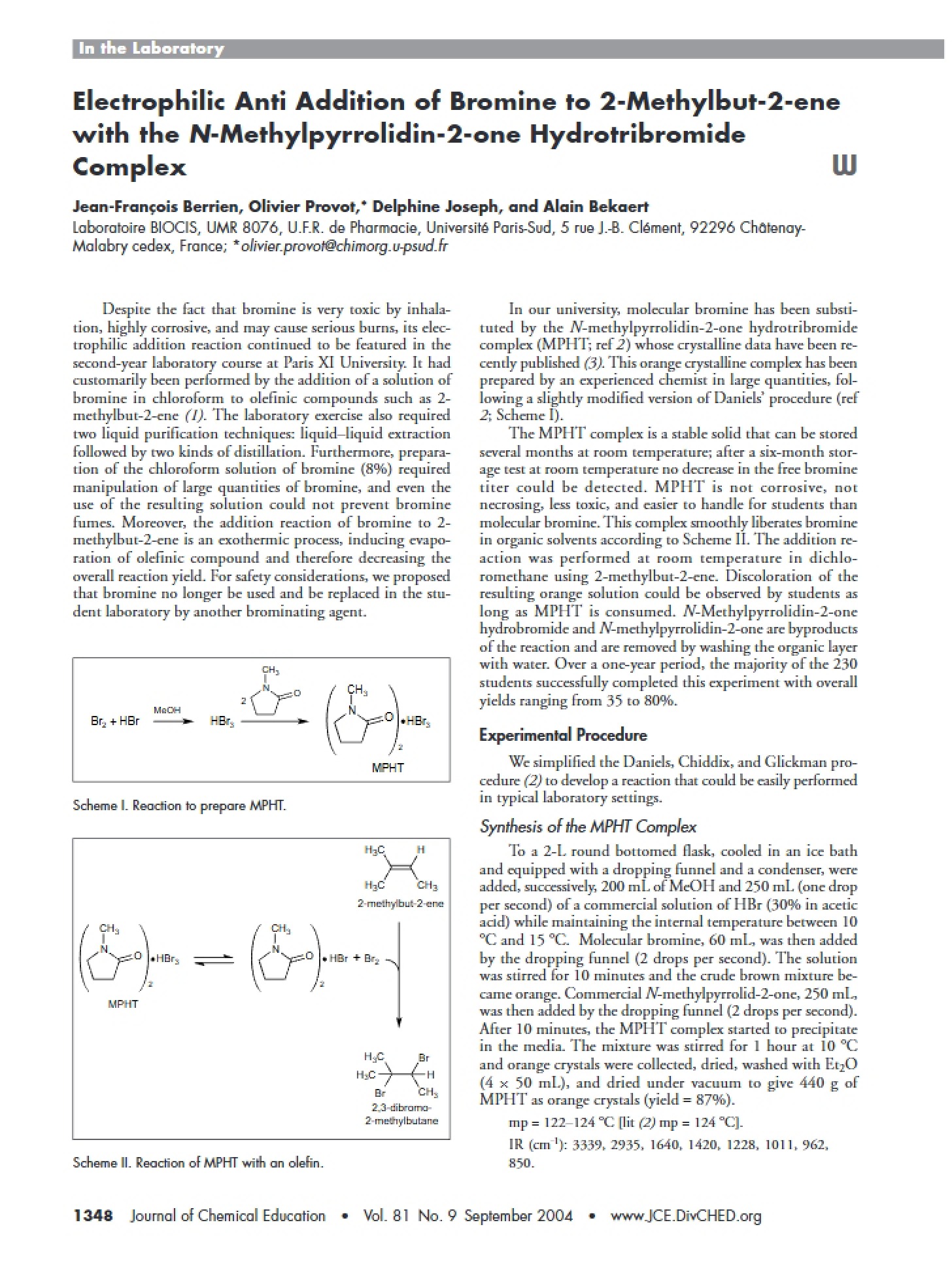 Electrophilic Properties