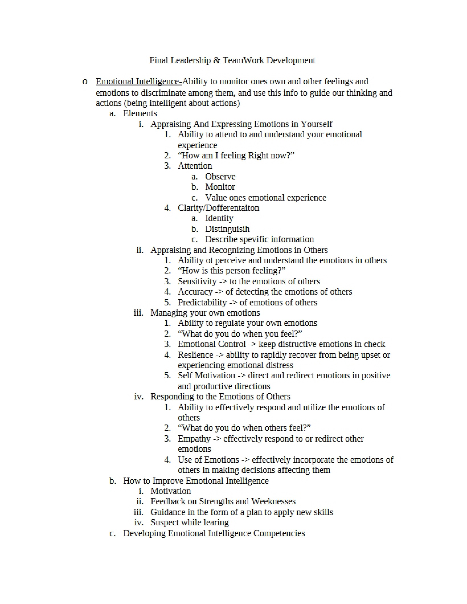 Final Leadership Concepts