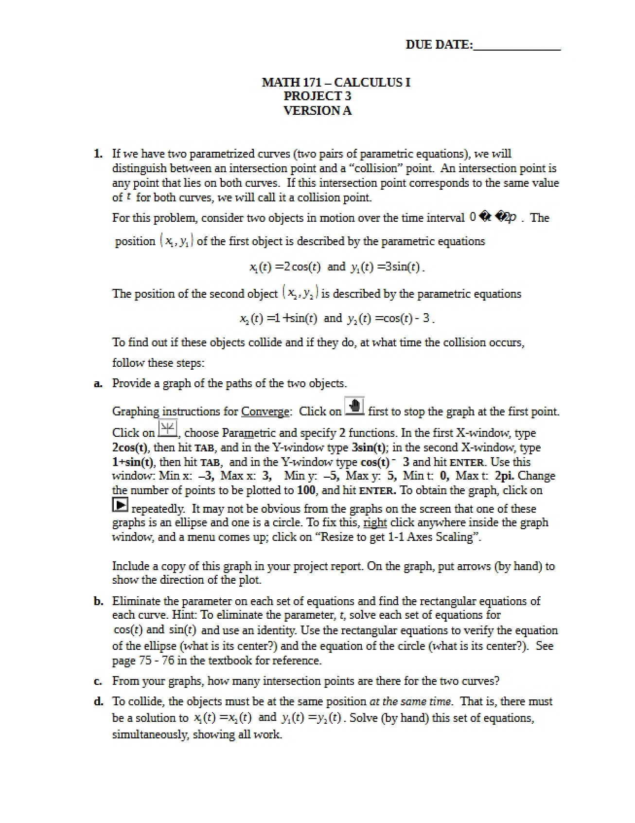 Calculus I Study Guide
